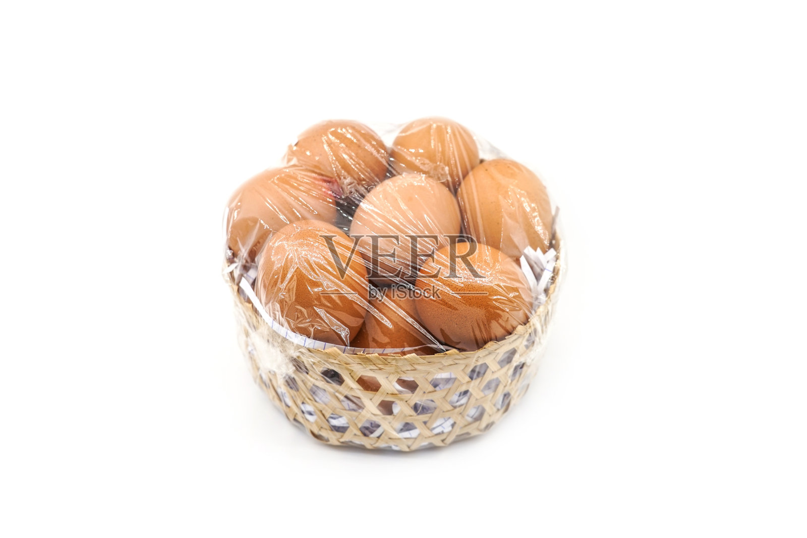 鸡蛋在篮子里照片摄影图片