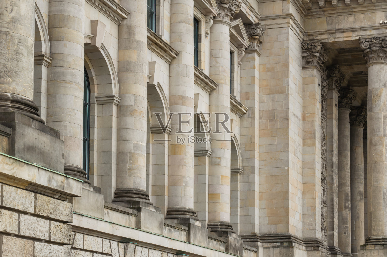 德国国会大厦的细节照片摄影图片