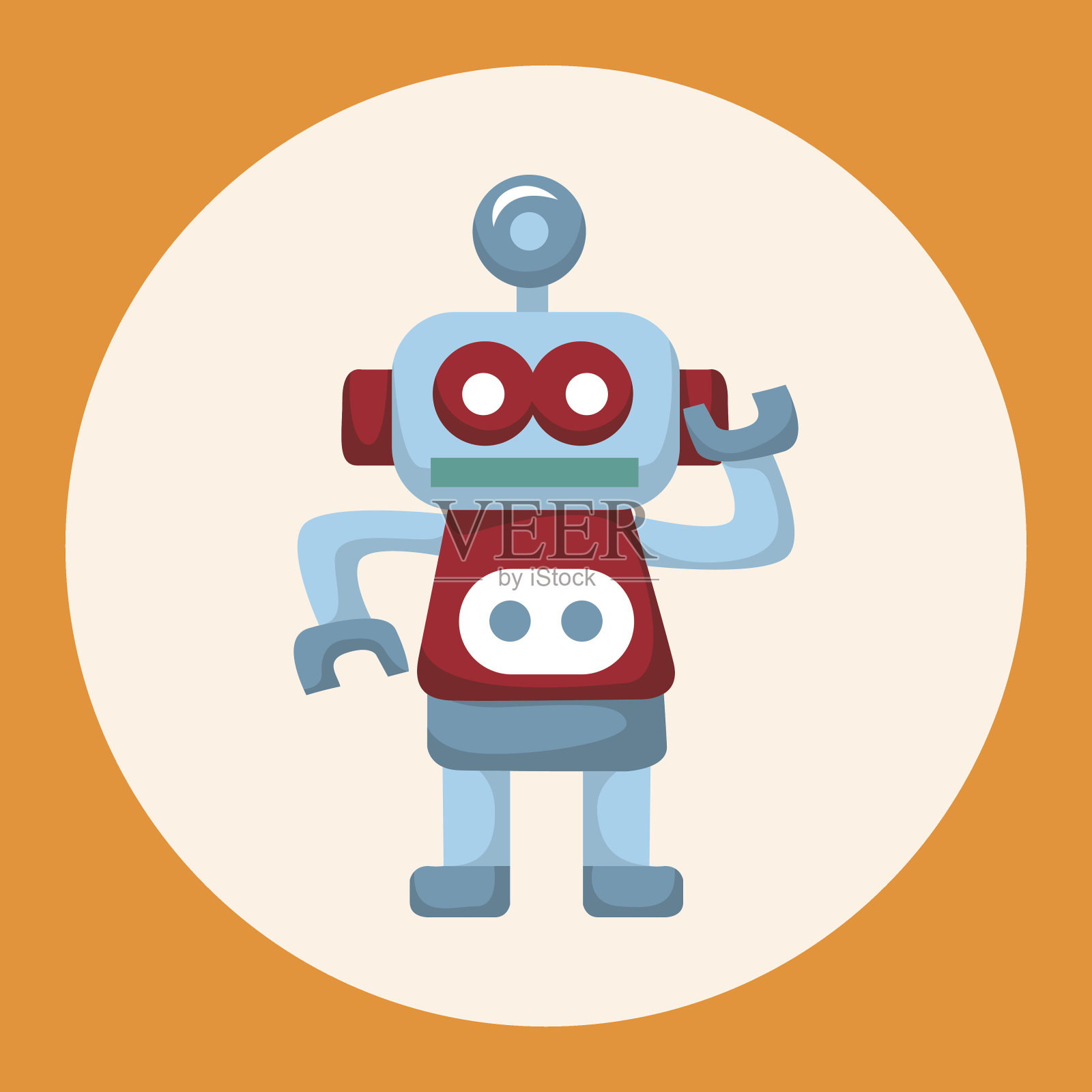 机器人主题元素插画图片素材