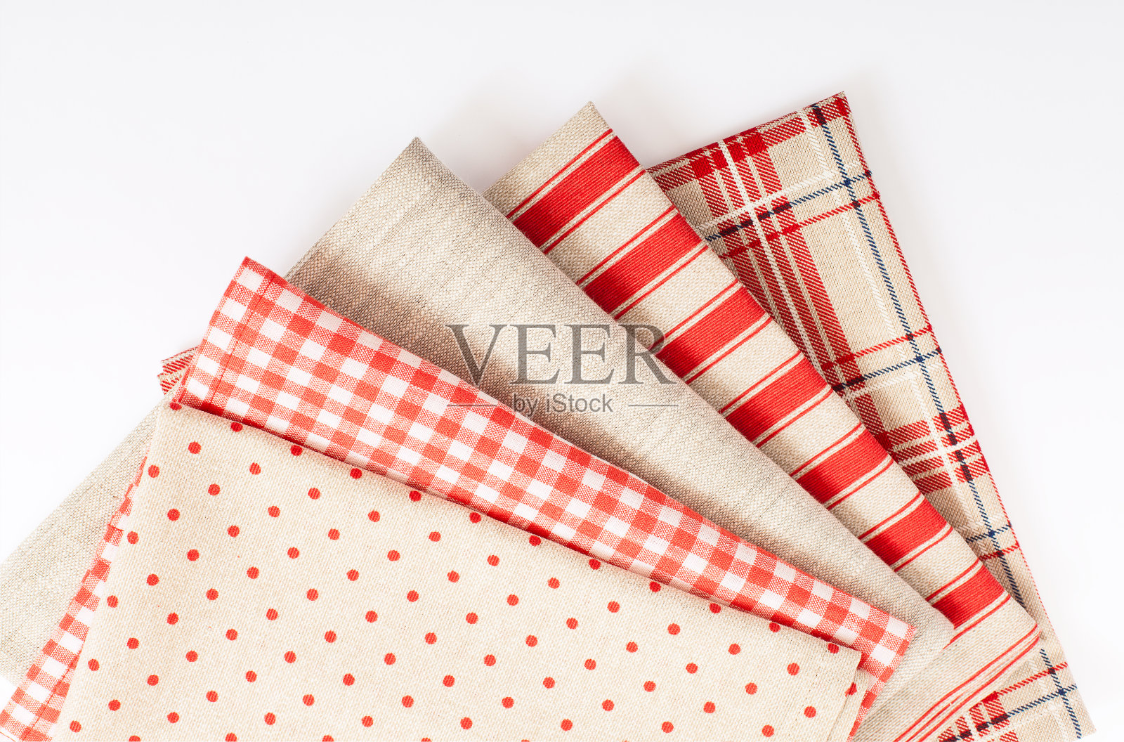 俯视图的格子桌布照片摄影图片