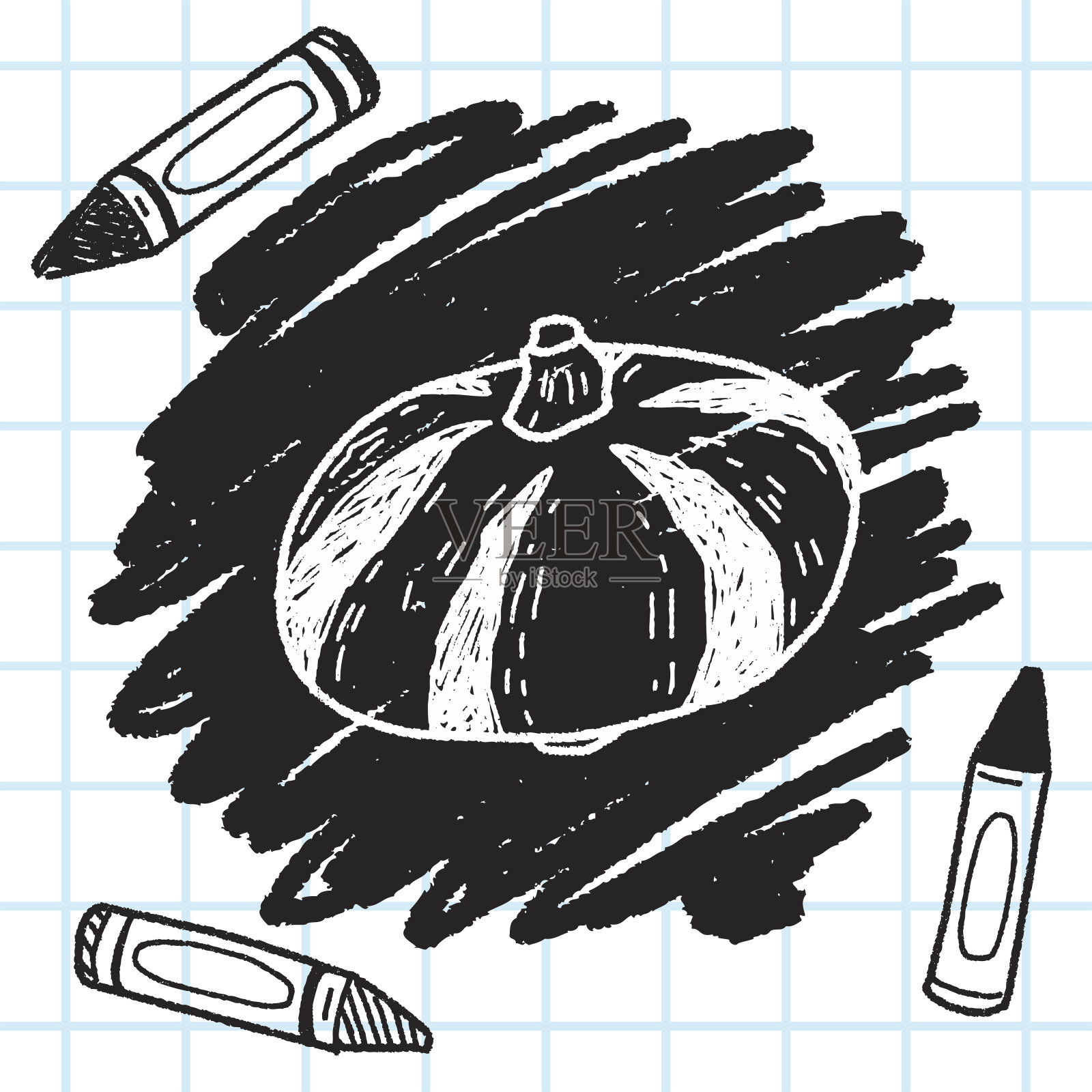 蔬菜涂鸦插画图片素材