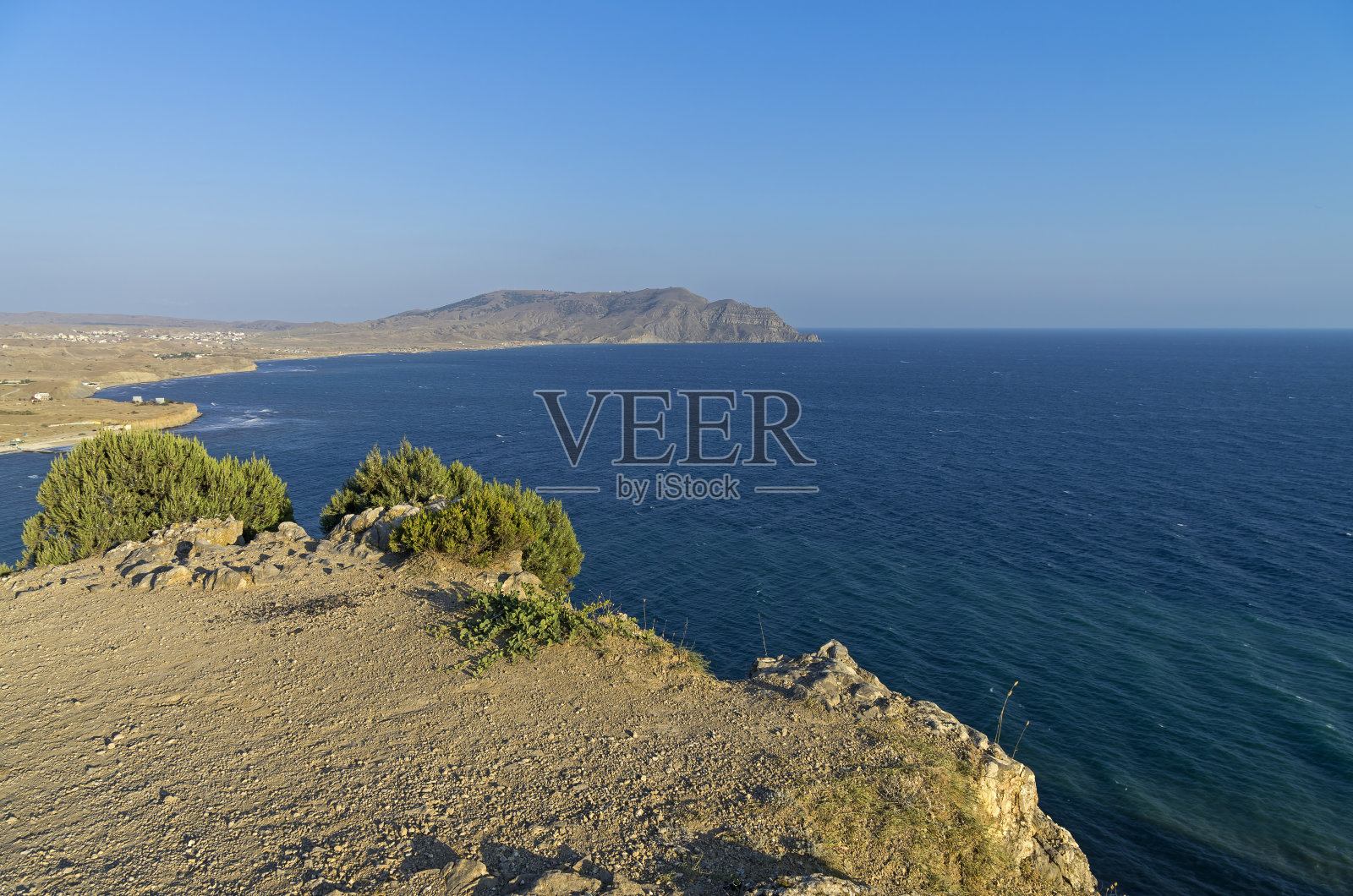 角Meganom的观点。克里米亚,9月。照片摄影图片