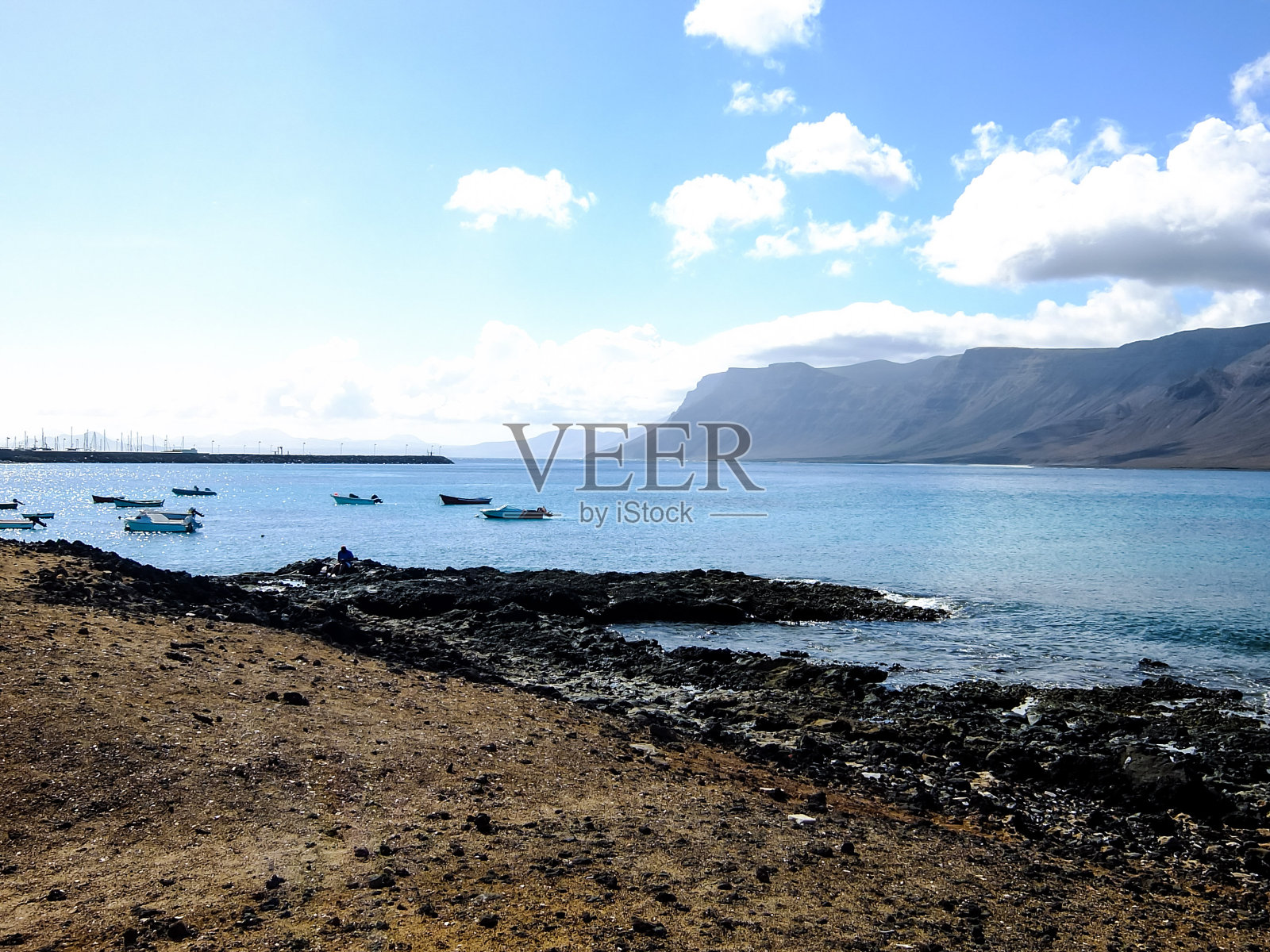 西班牙热带火山加那利群岛的景观照片摄影图片