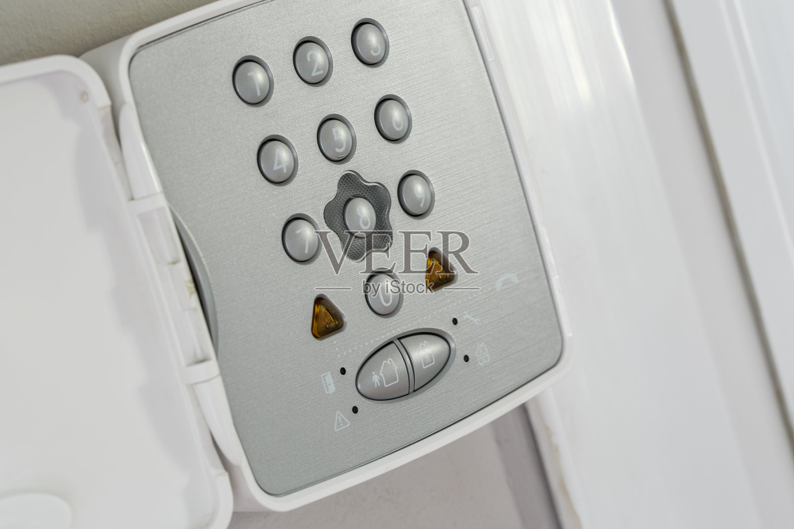 安全报警键盘特写照片摄影图片