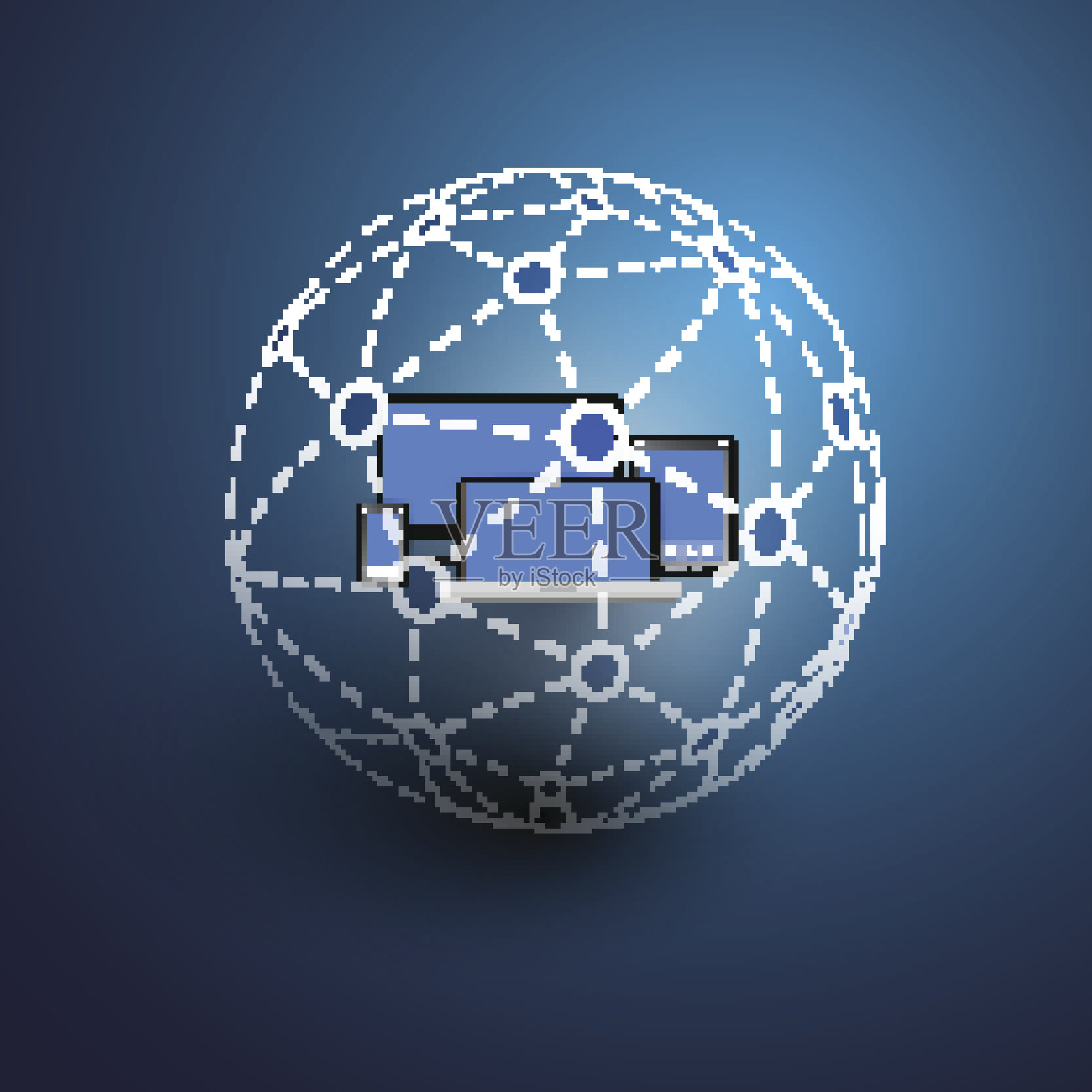 全球或社会网络- EPS10矢量为您的业务插画图片素材