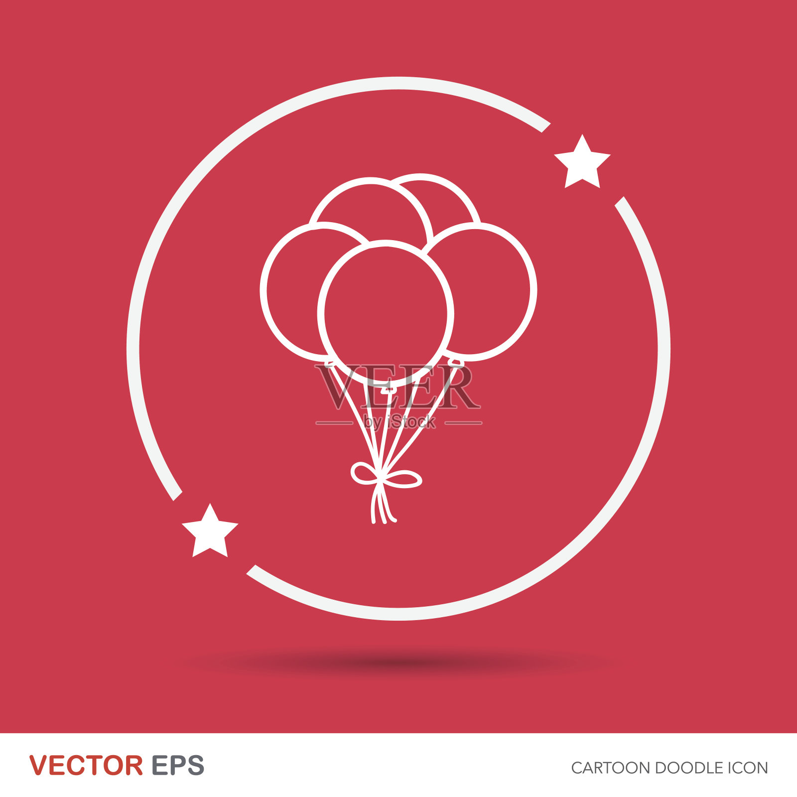 气球涂鸦插画图片素材