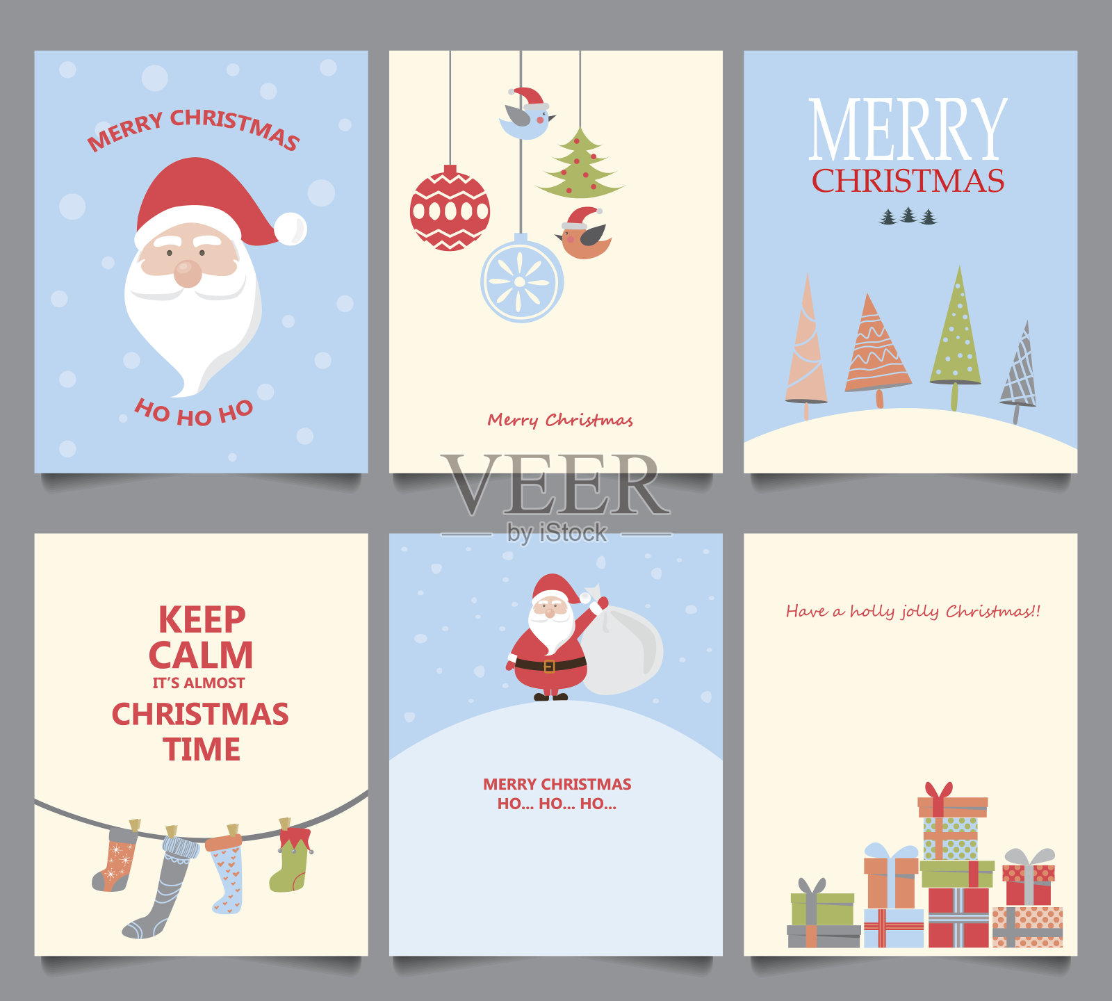 圣诞贺卡设计模板素材