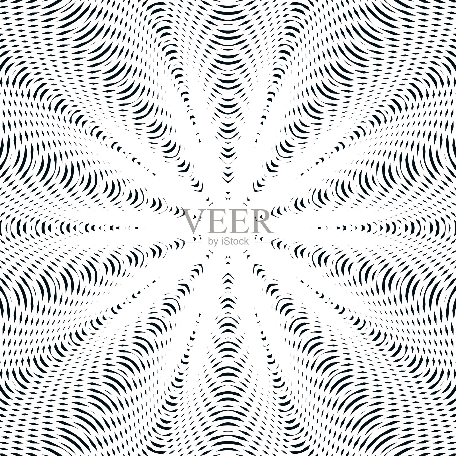 视错觉，创意黑白云纹矢量图形插画图片素材