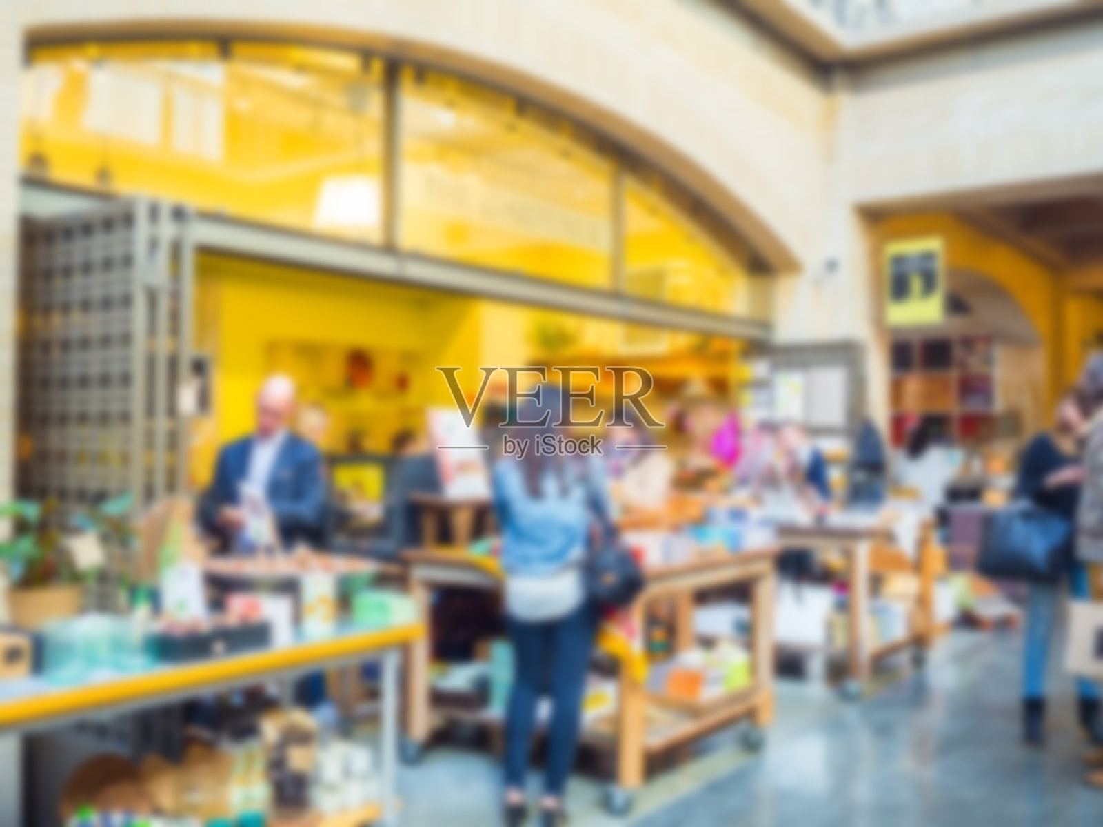 旧金山商店的散焦图像照片摄影图片