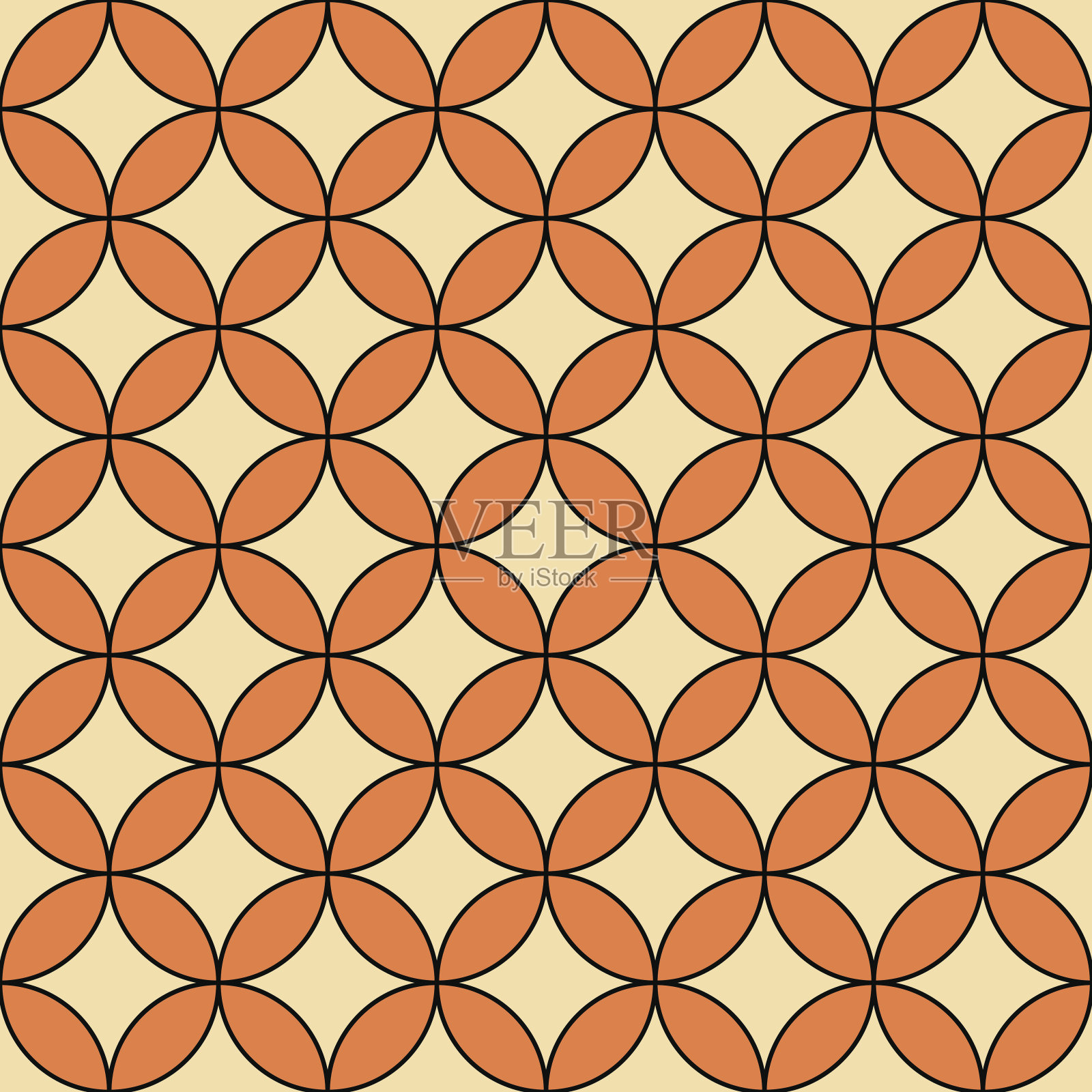 无缝抽象潮人图案，矢量插图插画图片素材