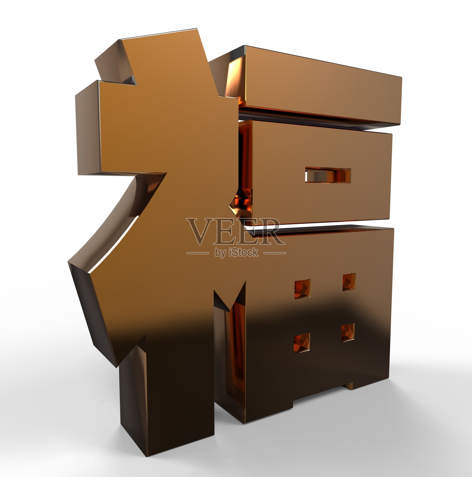 金色汉字幸福照片摄影图片