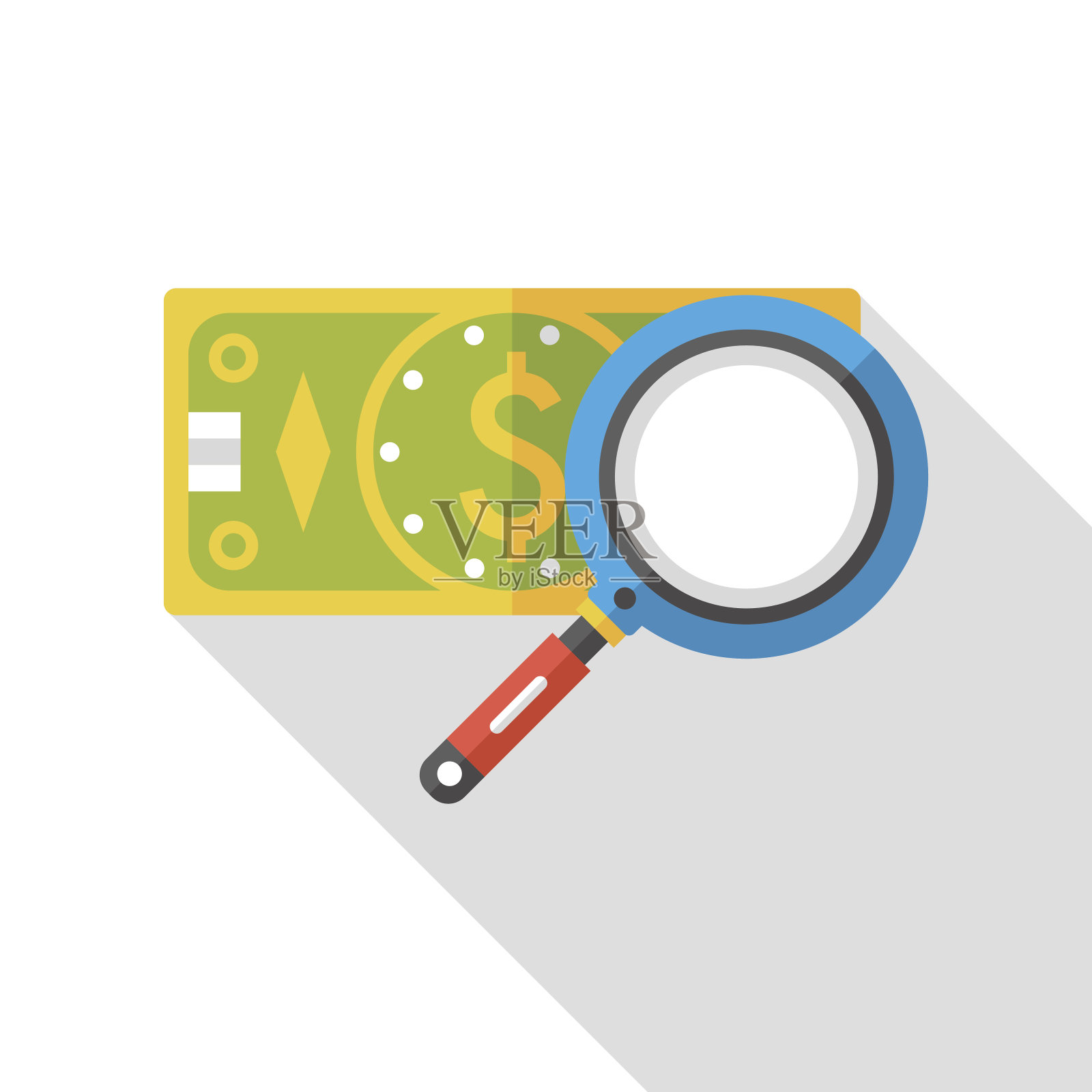 现金平面图标插画图片素材