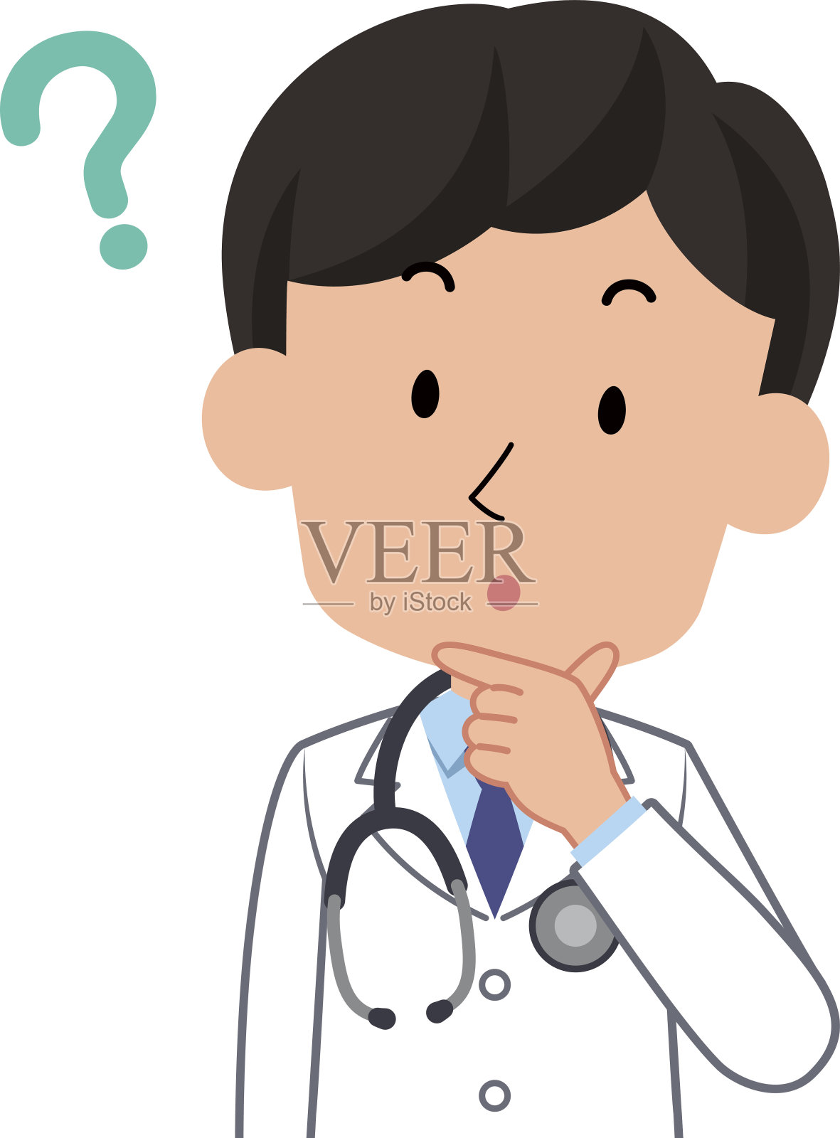 医生。男人。插画图片素材