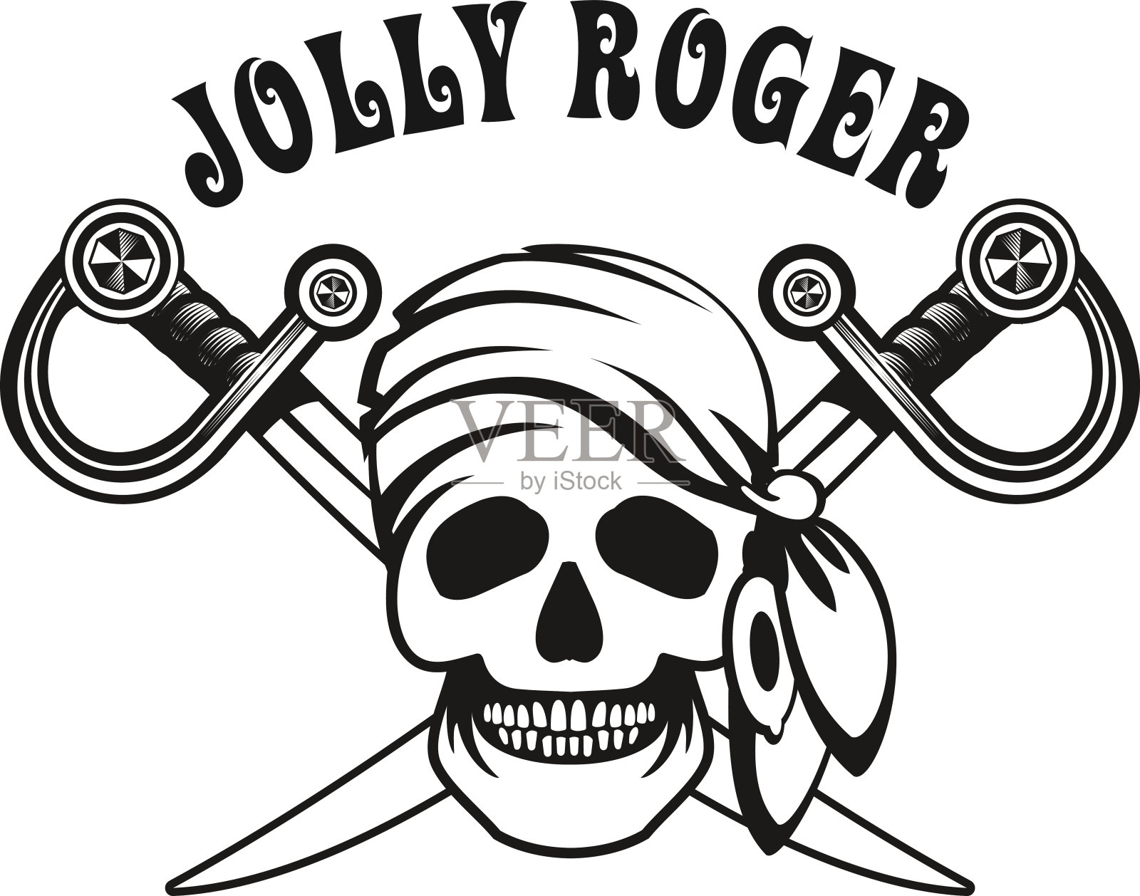 海盗的标志设计元素图片