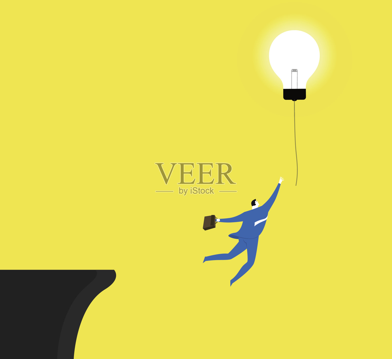 挣扎着跳插画图片素材