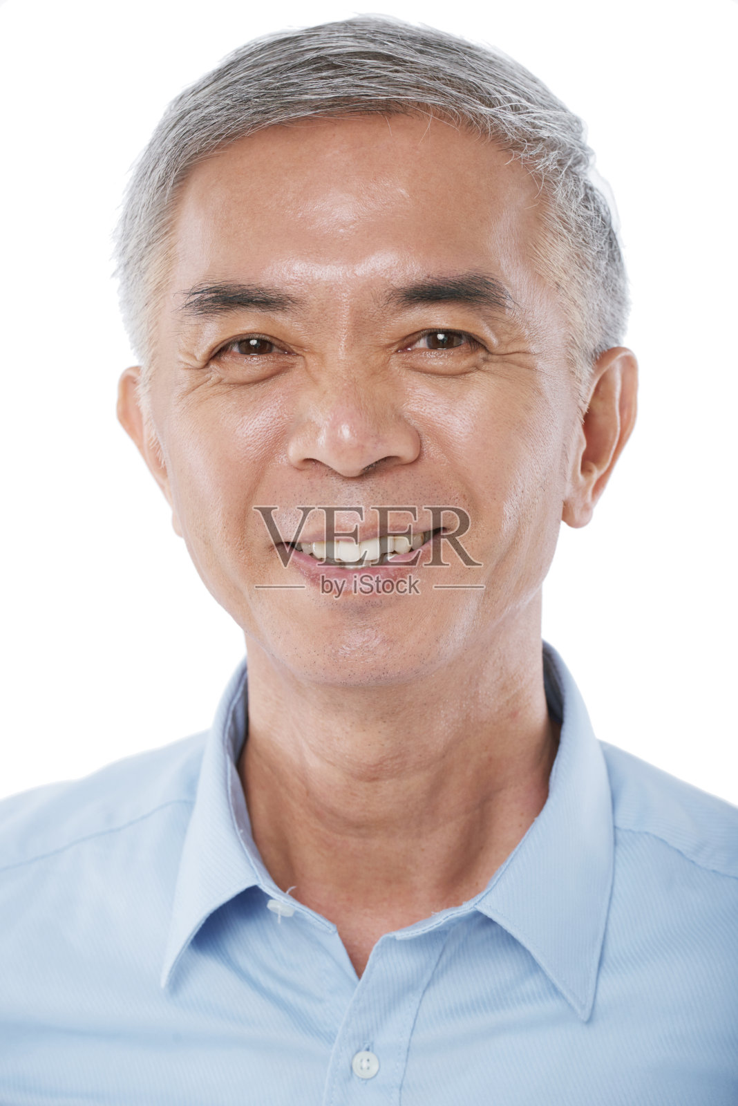 微笑的高级人照片摄影图片