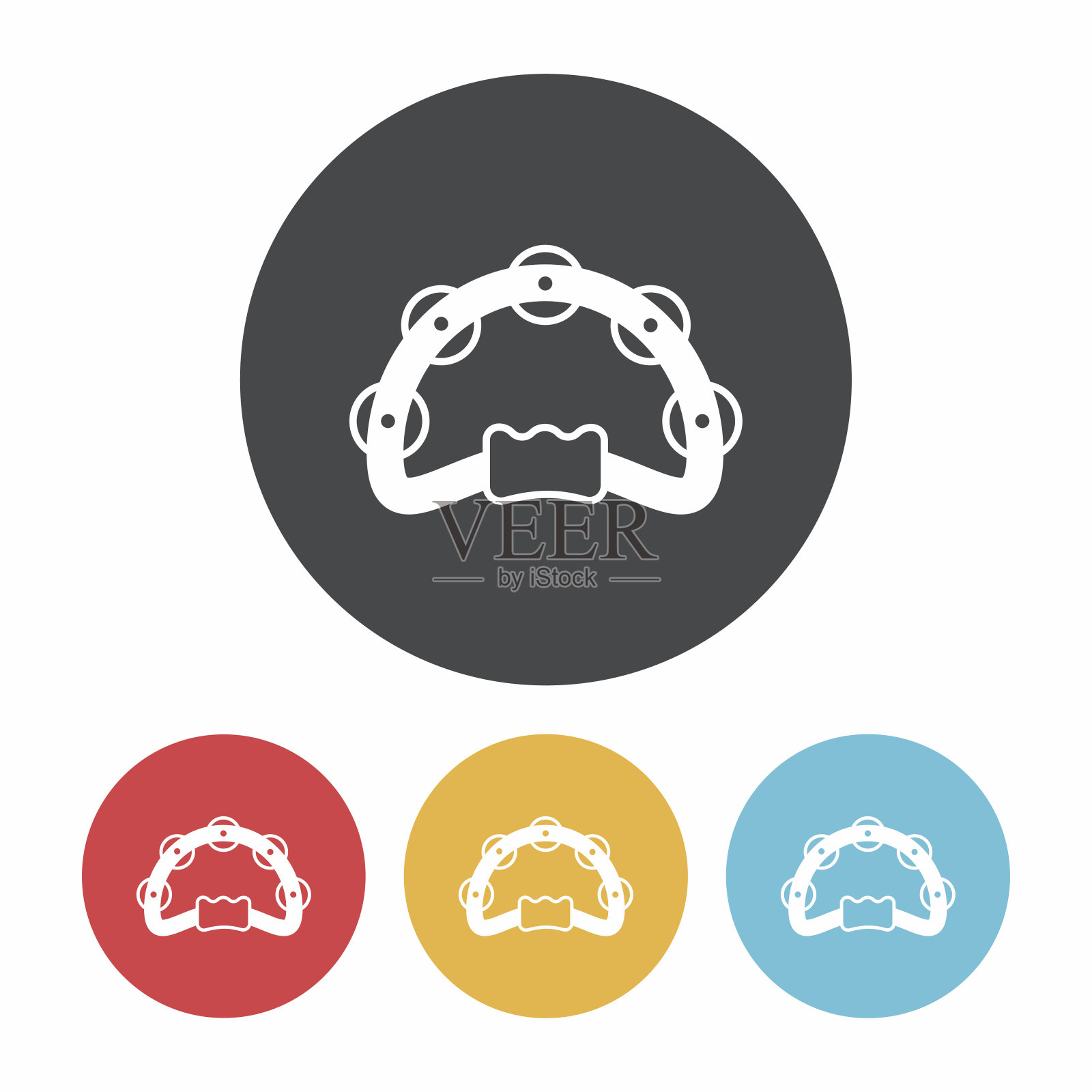 手鼓图标插画图片素材