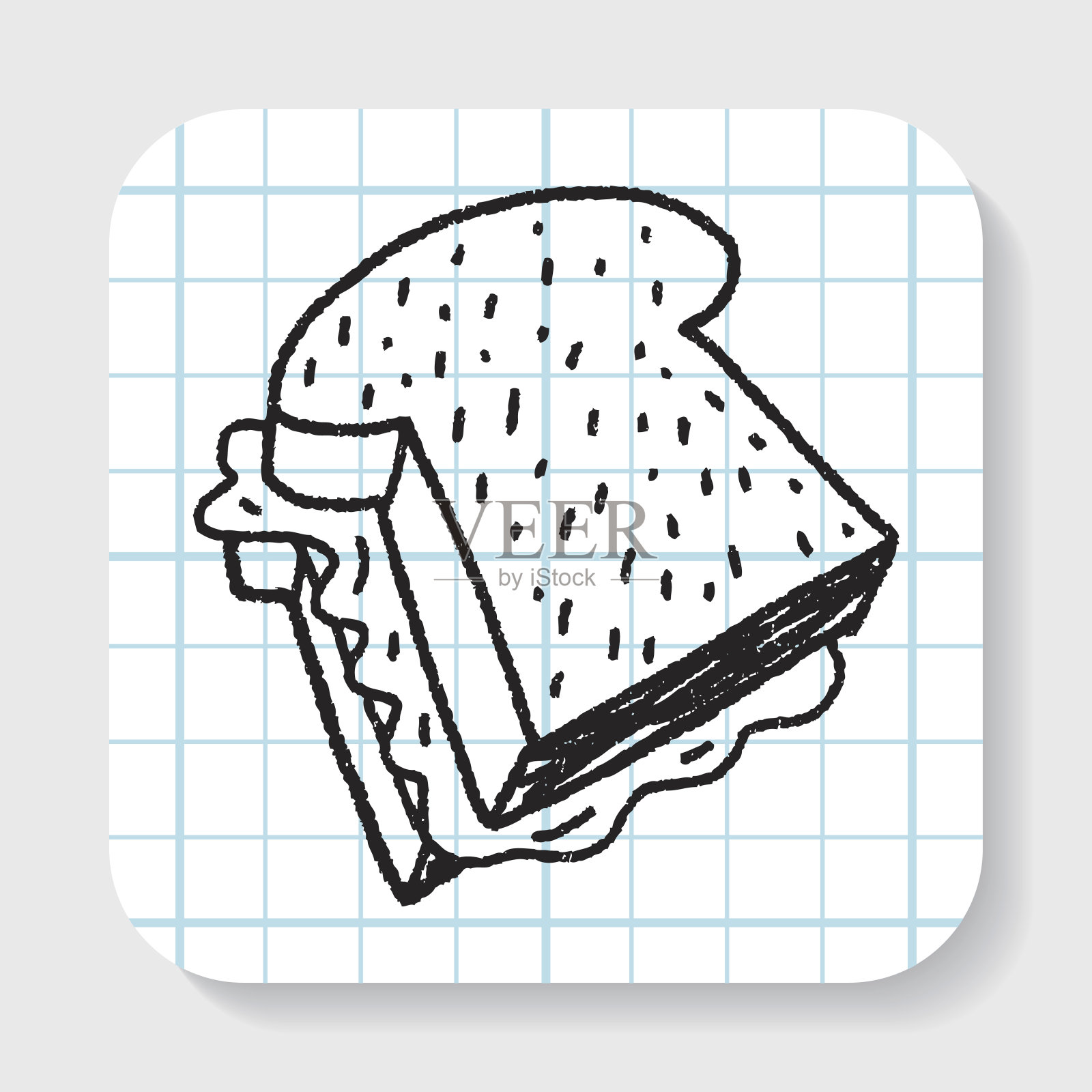 涂鸦吐司插画图片素材