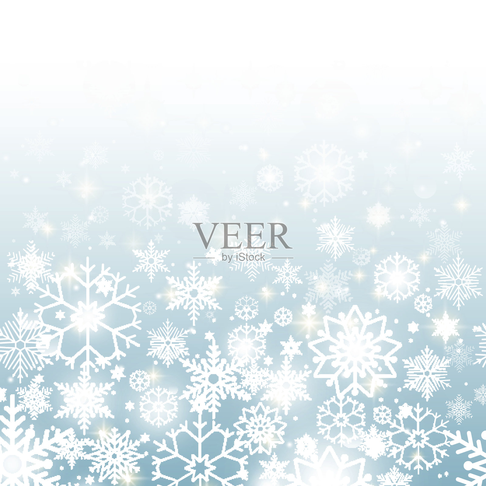 圣诞雪花背景插画图片素材