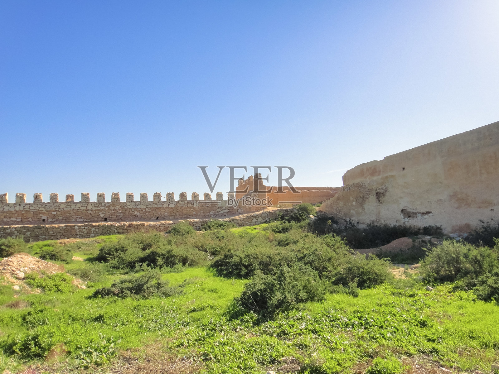 阿加迪尔阿拉伯要塞(卡斯巴)在摩洛哥。北非照片摄影图片