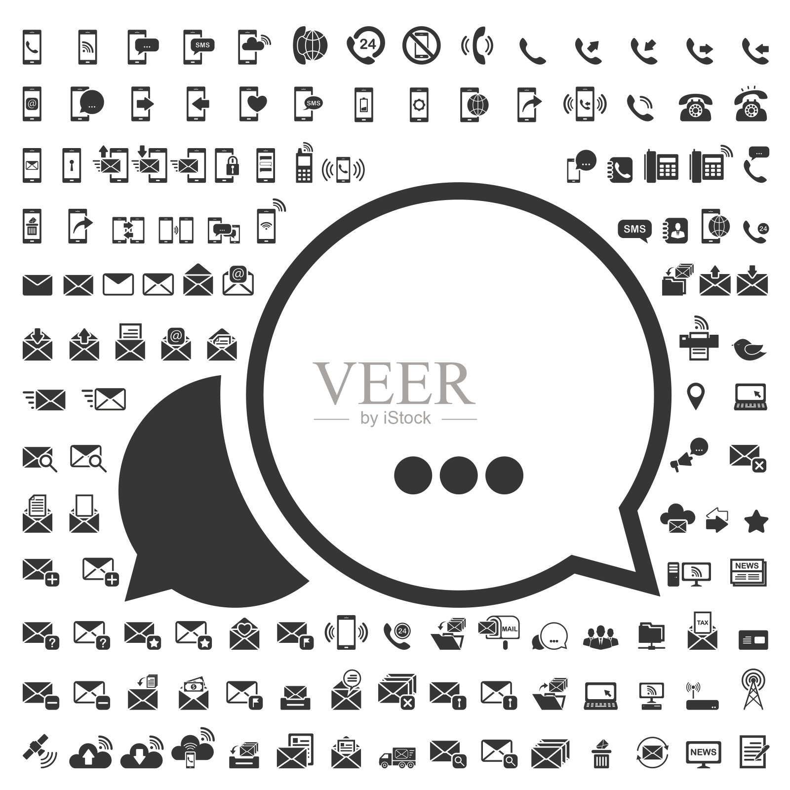 沟通的图标。图标素材