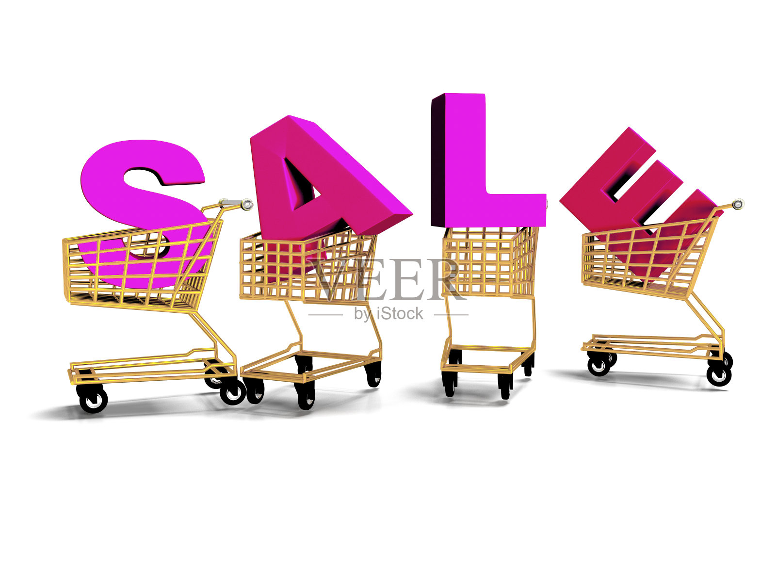 购物车，销售，字母3d rener照片摄影图片