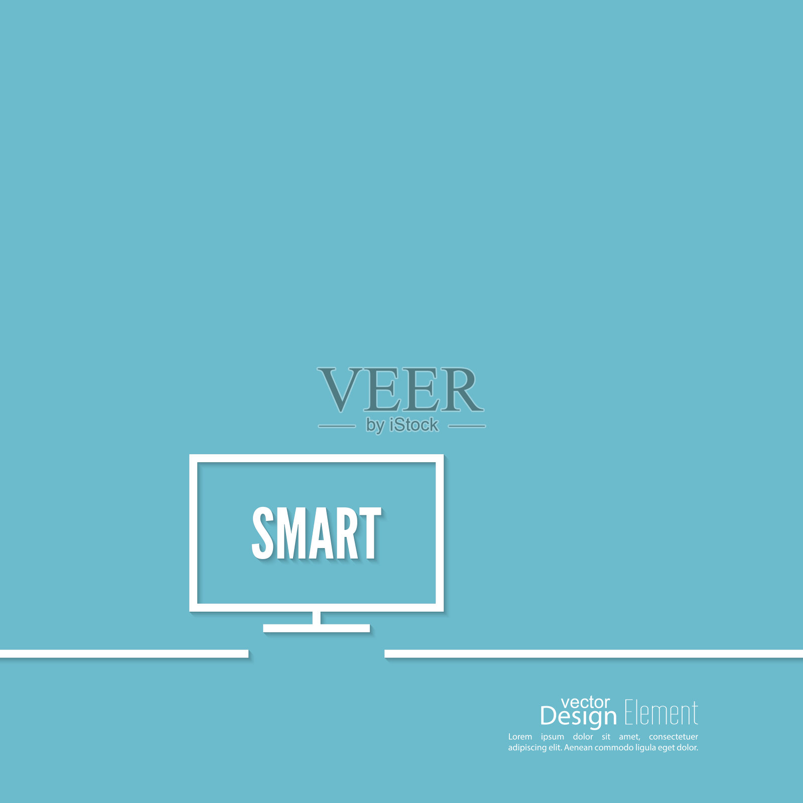 电视抽象背景插画图片素材