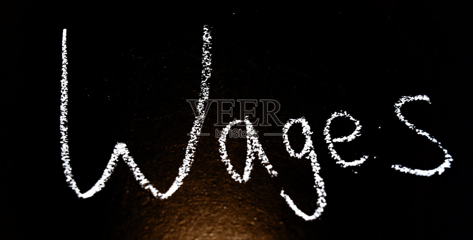 工资粉笔黑板标志背景照片摄影图片