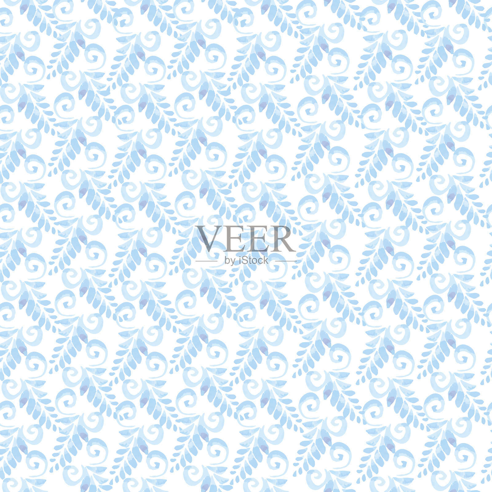 无缝的水彩点缀。矢量插图为您的设计插画图片素材