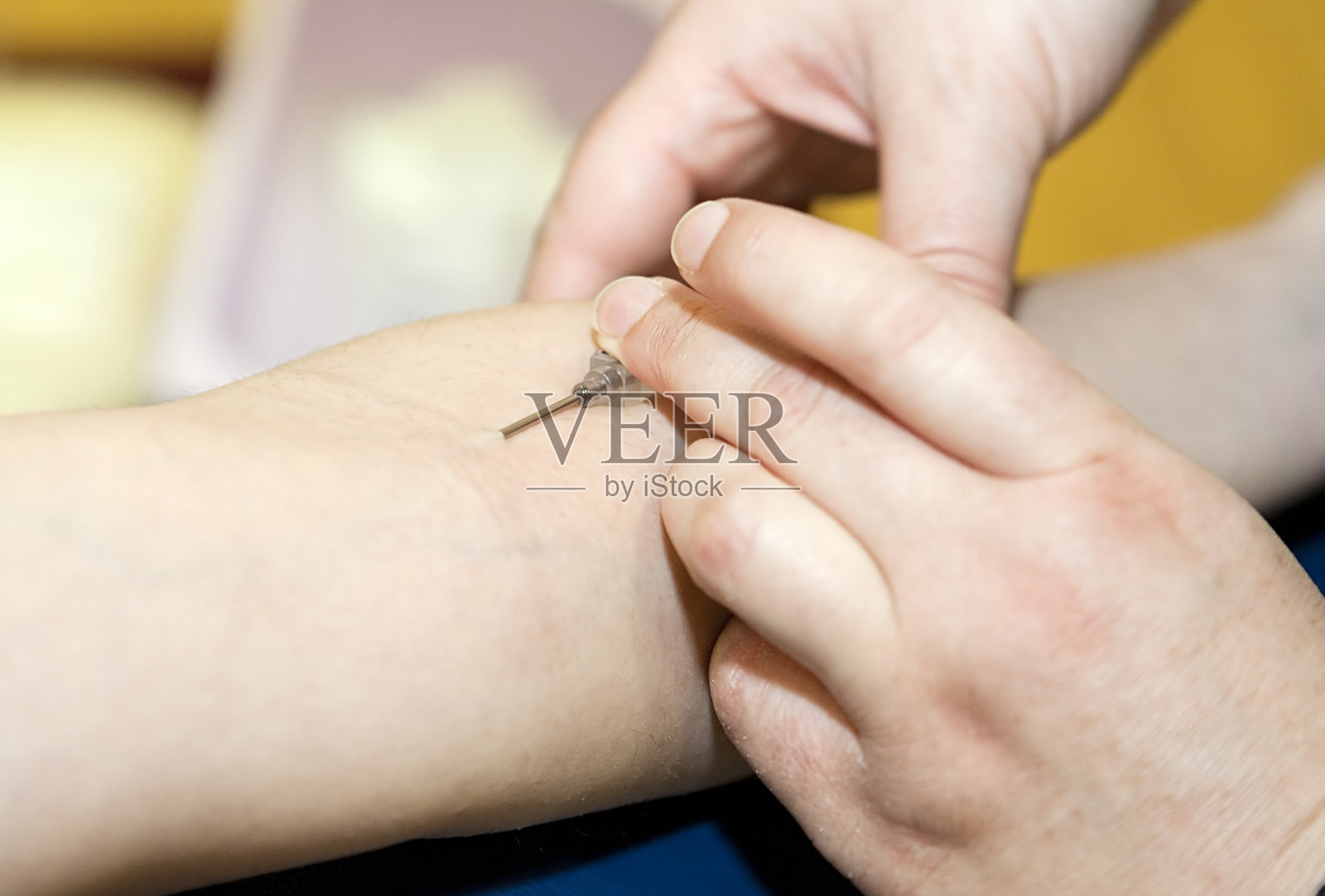 血液提取的特写照片摄影图片