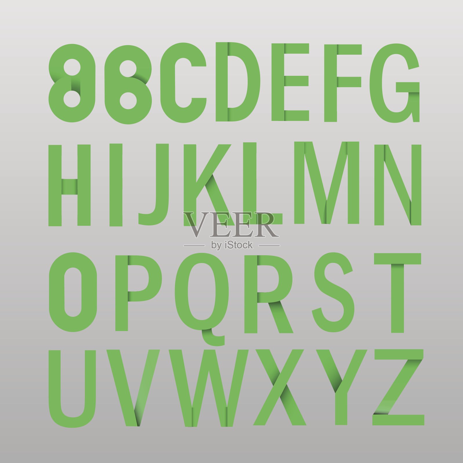 向量字母组插画图片素材