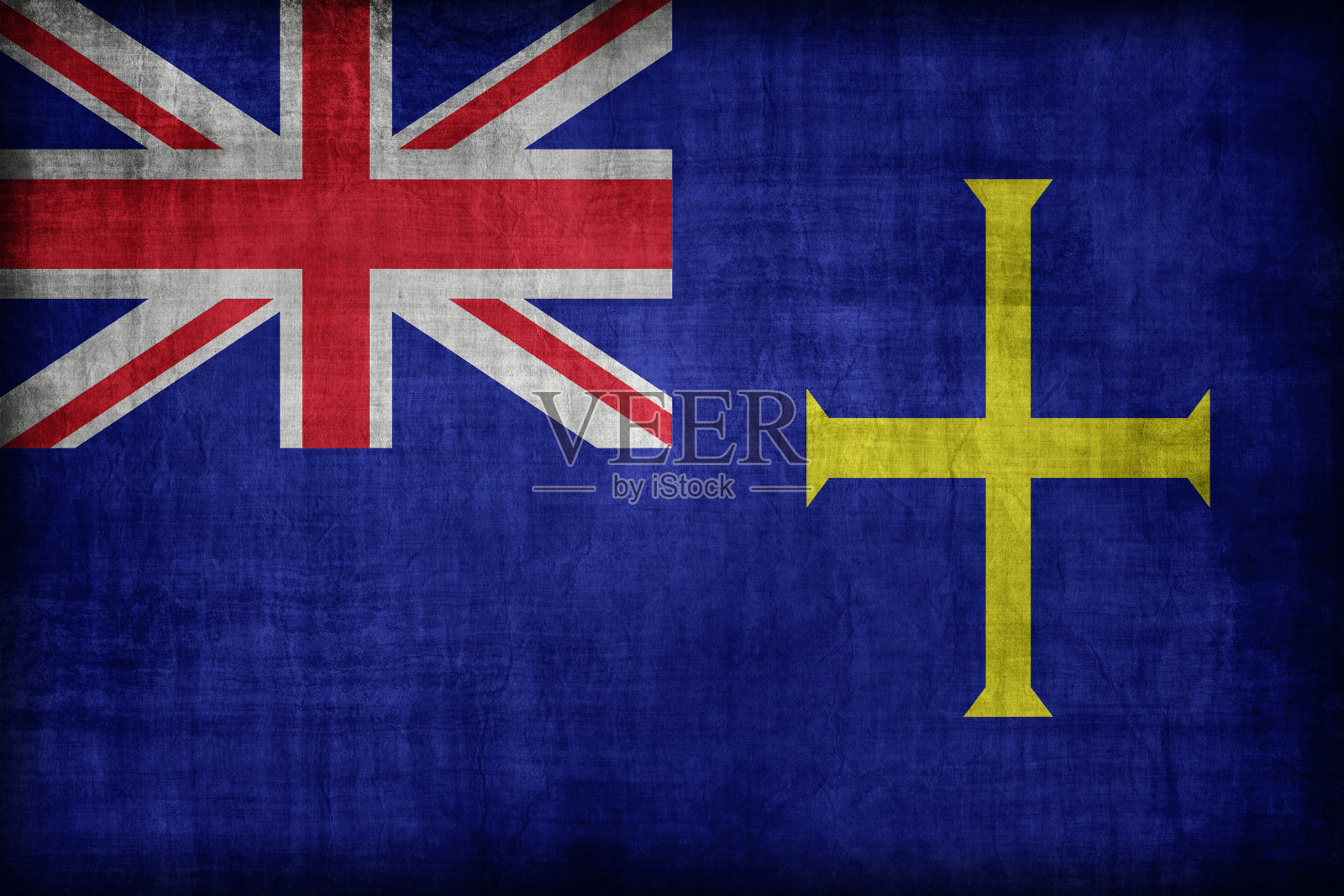 根西岛国旗图案，复古复古风格照片摄影图片