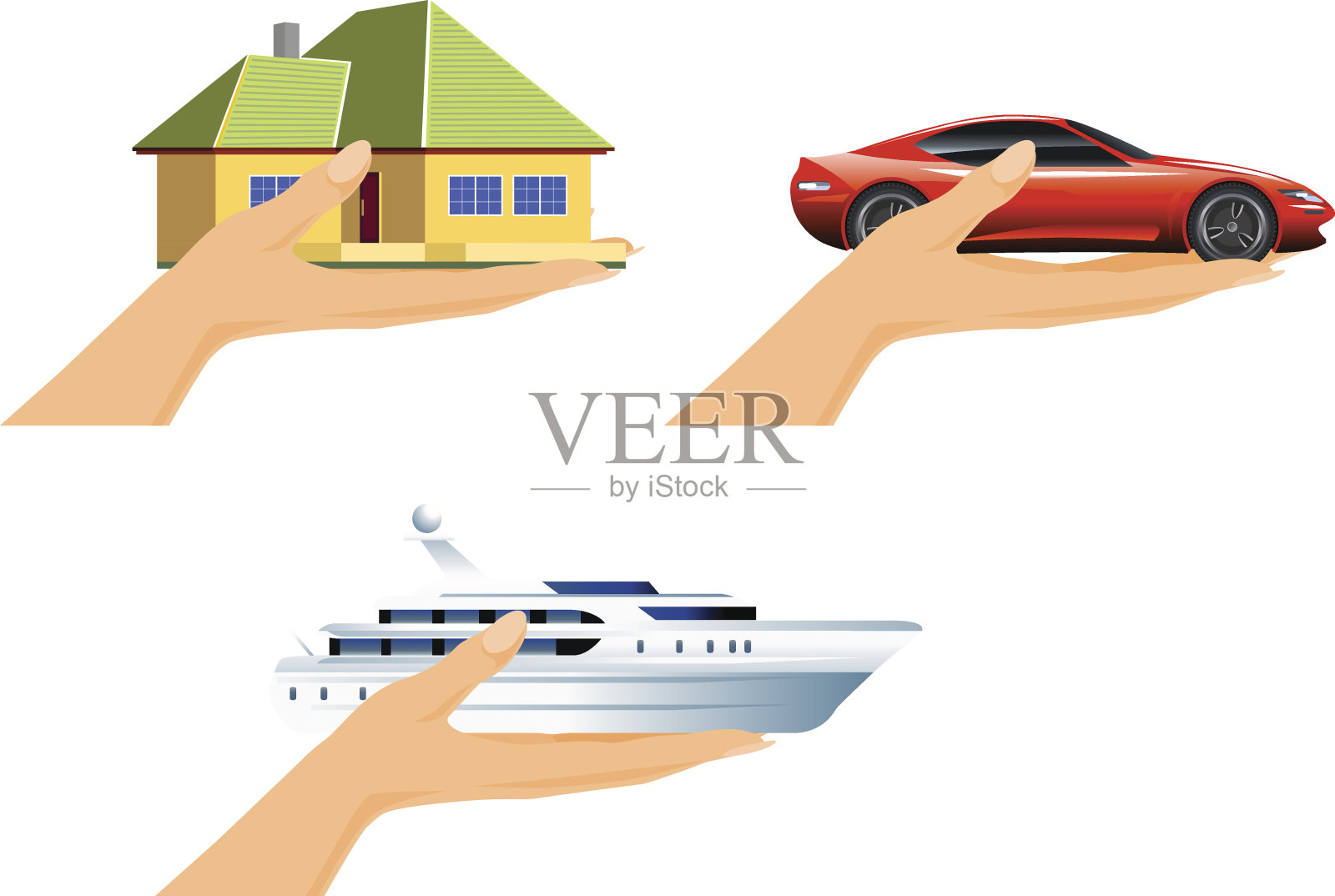 与房子插画图片素材