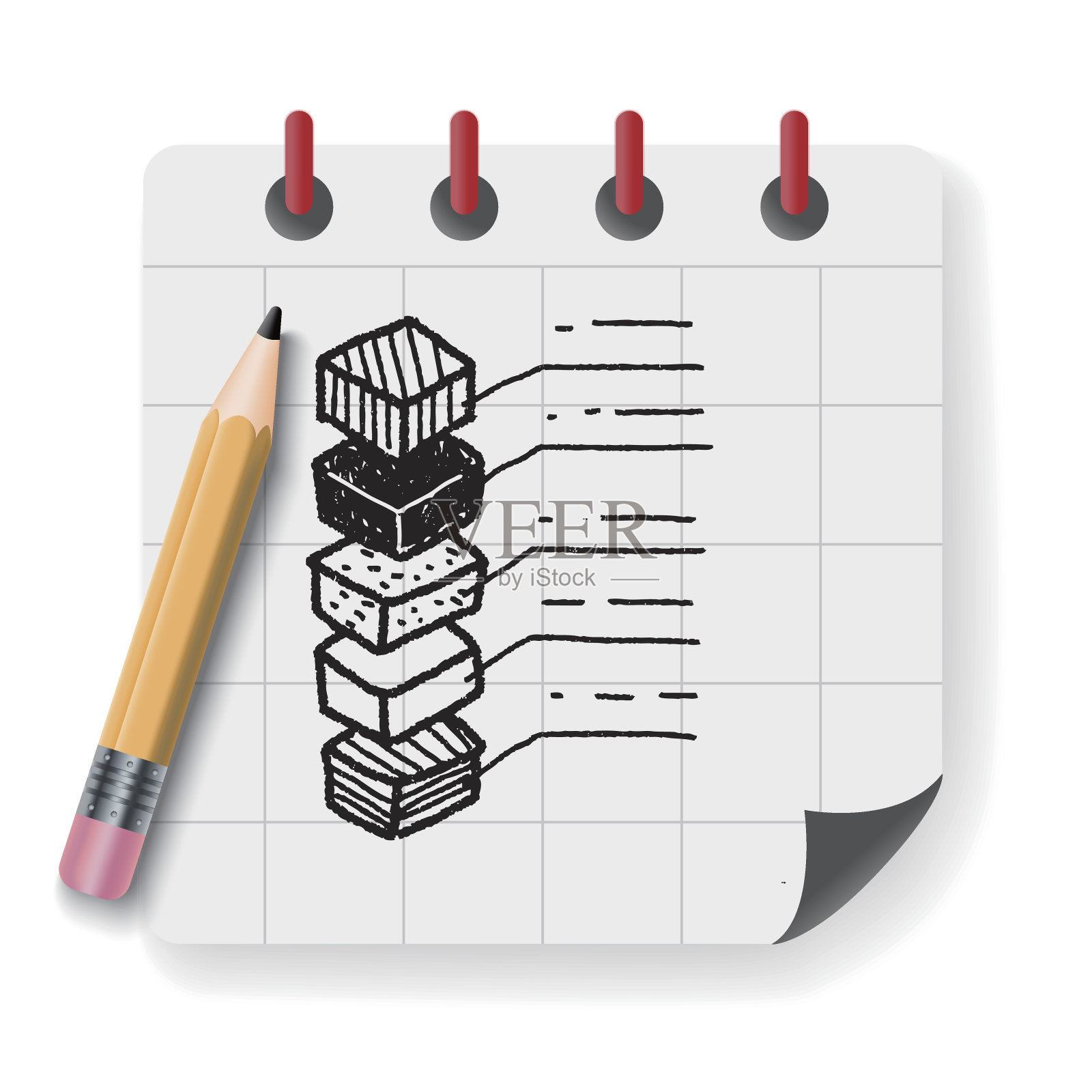 信息图表涂鸦画插画图片素材