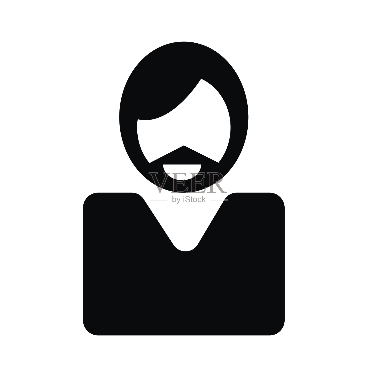 商人图标矢量插图eps10在白色的背景设计元素图片