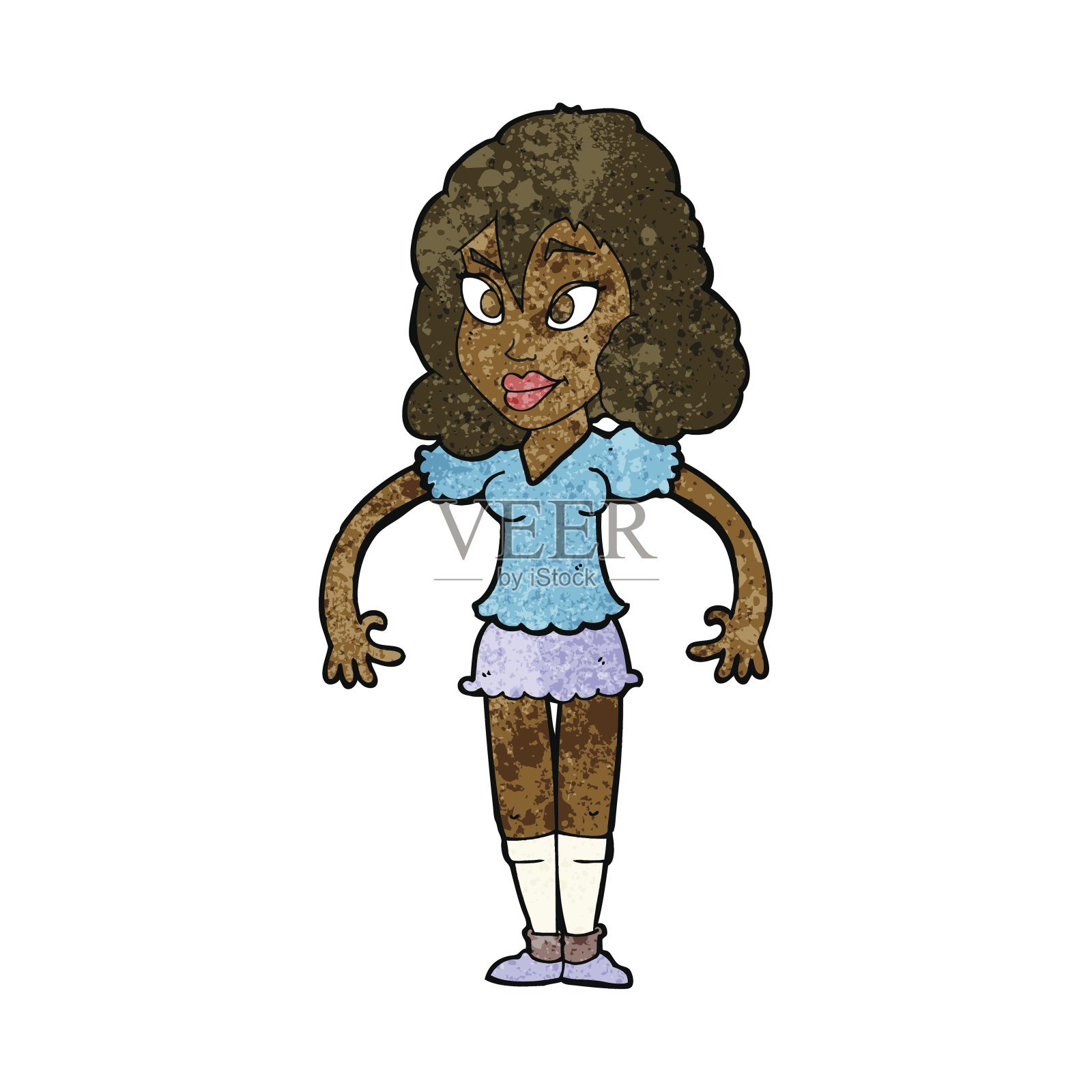 卡通漂亮女人设计元素图片