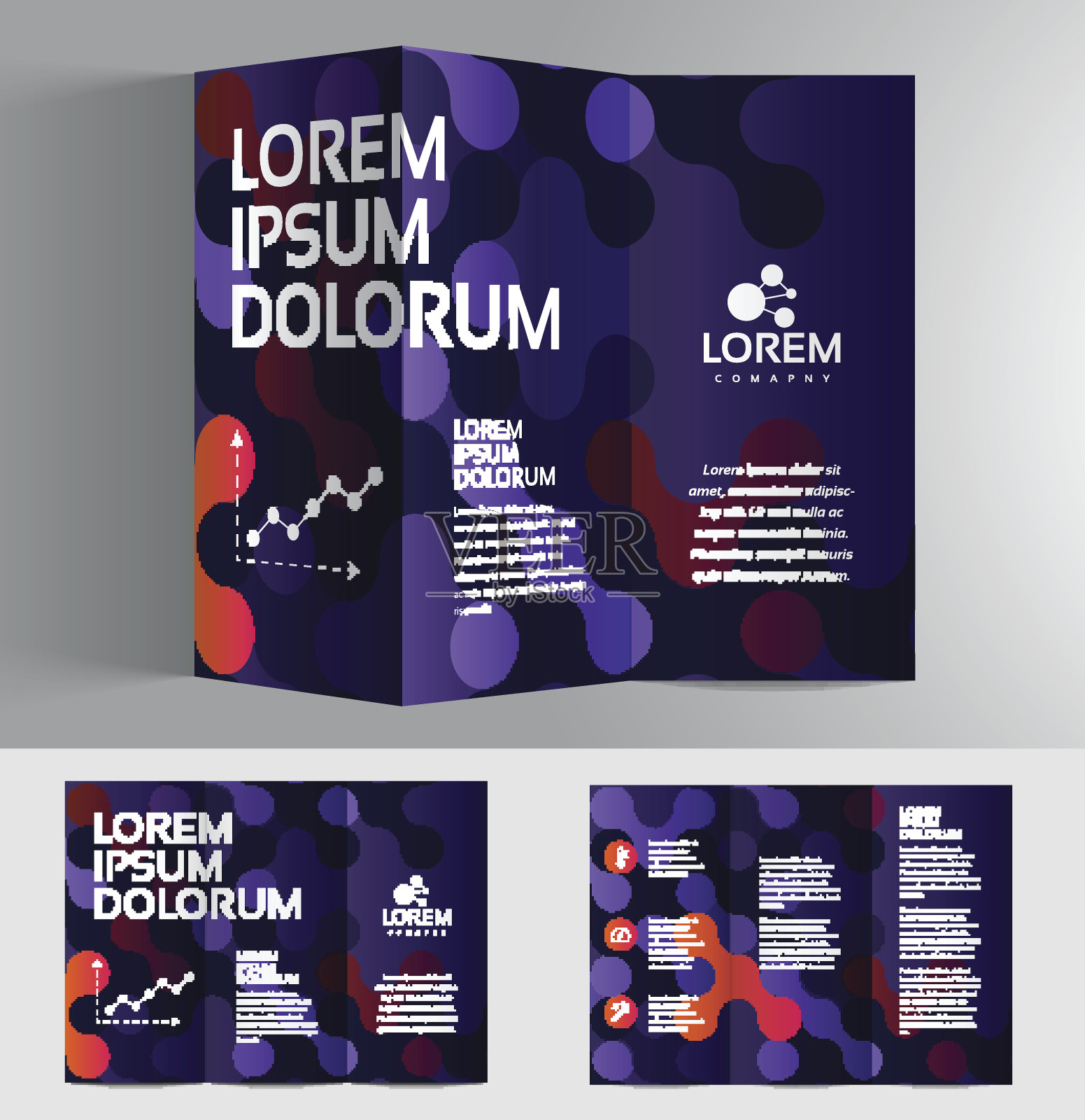 矢量图形优雅的商业宣传册设计为您的公司设计模板素材