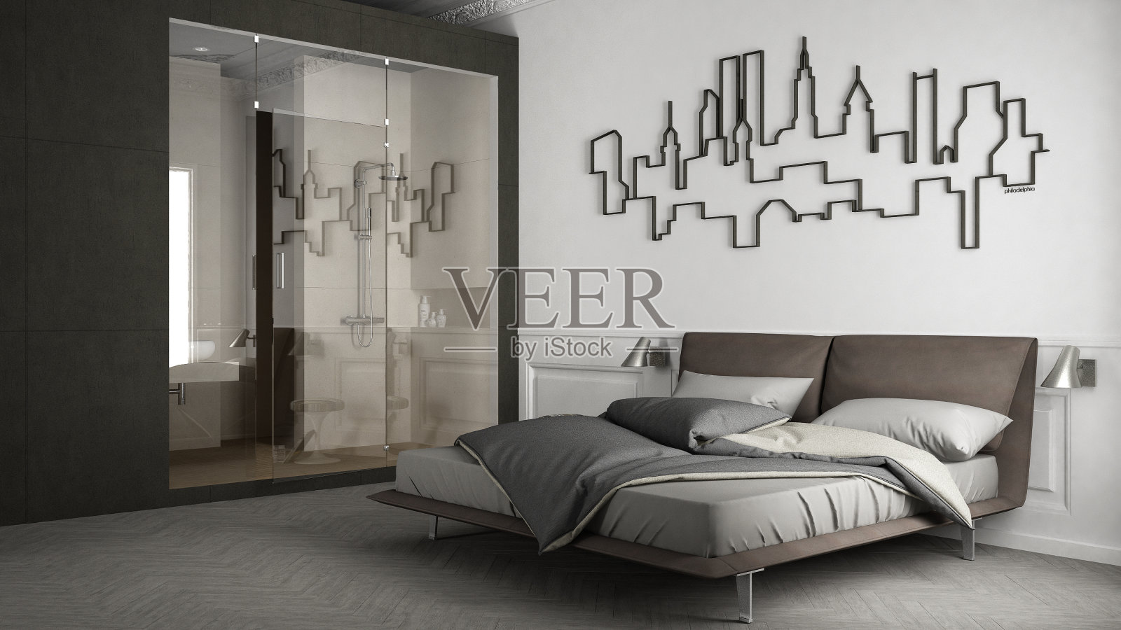 一居室公寓，室内设计照片摄影图片