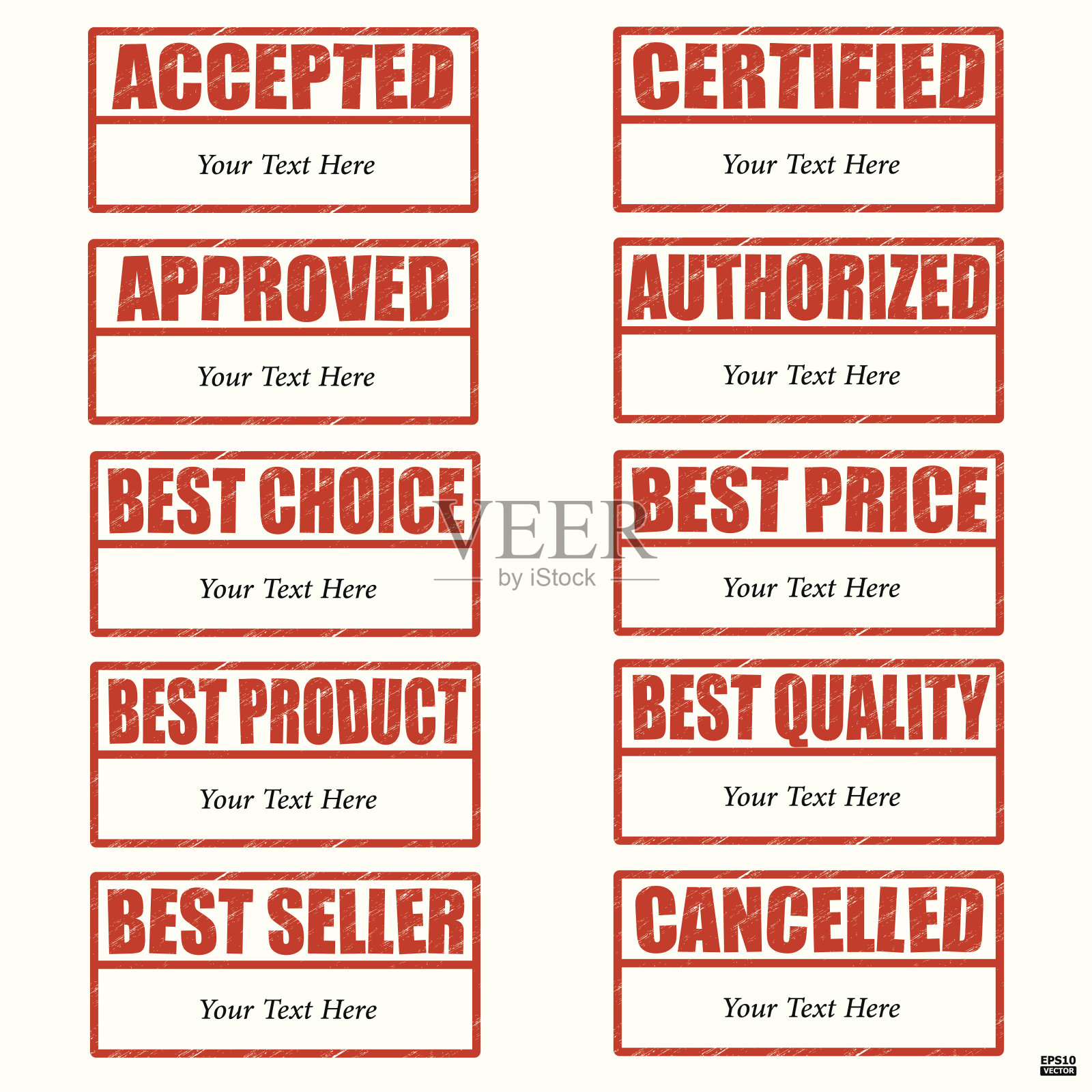 橡胶邮票收集eps10向量设计元素图片