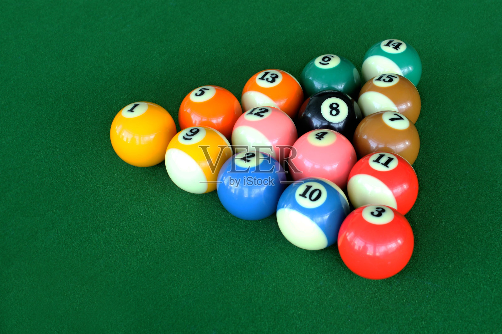 彩色台球运动照片摄影图片