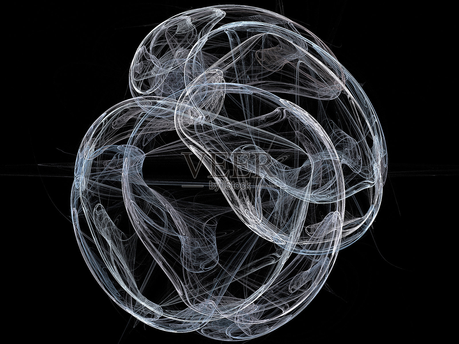 黑色上的数字分形照片摄影图片