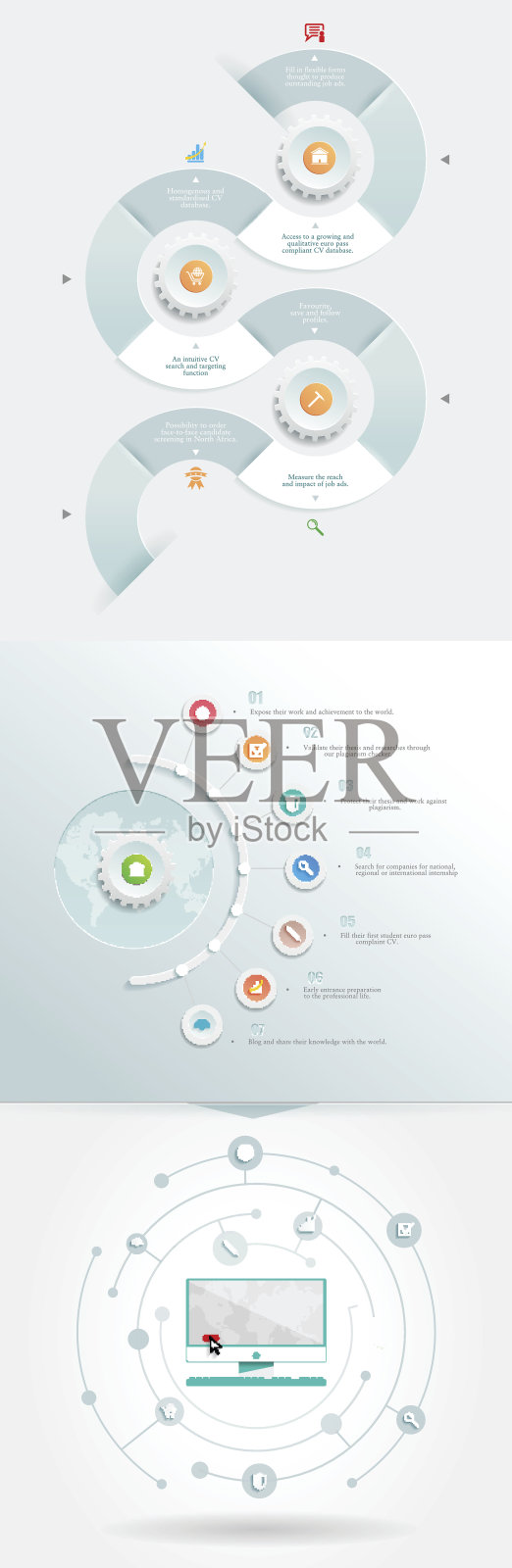 设置矢量信息图元素插画图片素材