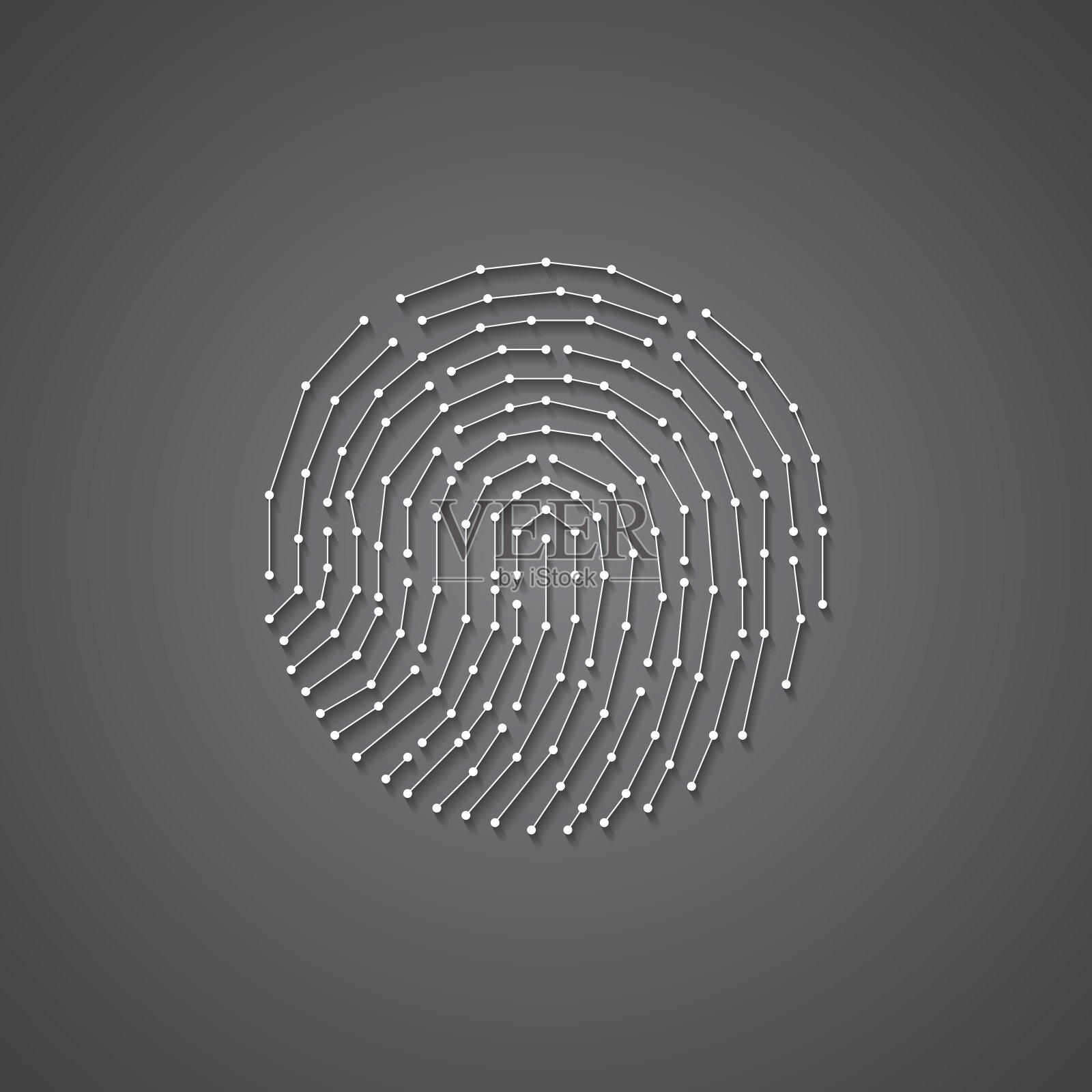 指纹插画图片素材