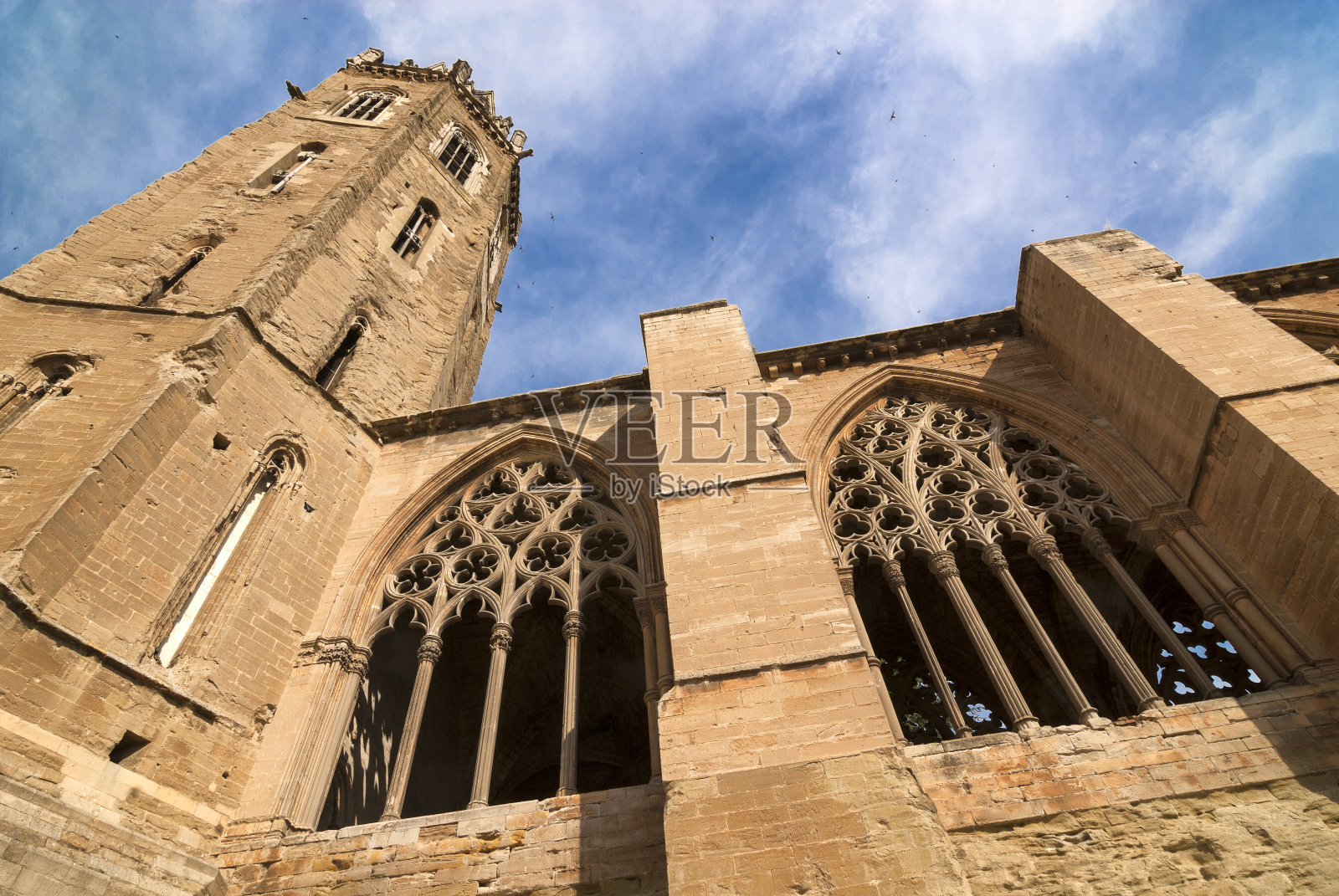 莱里达(西班牙)，哥特式城市照片摄影图片