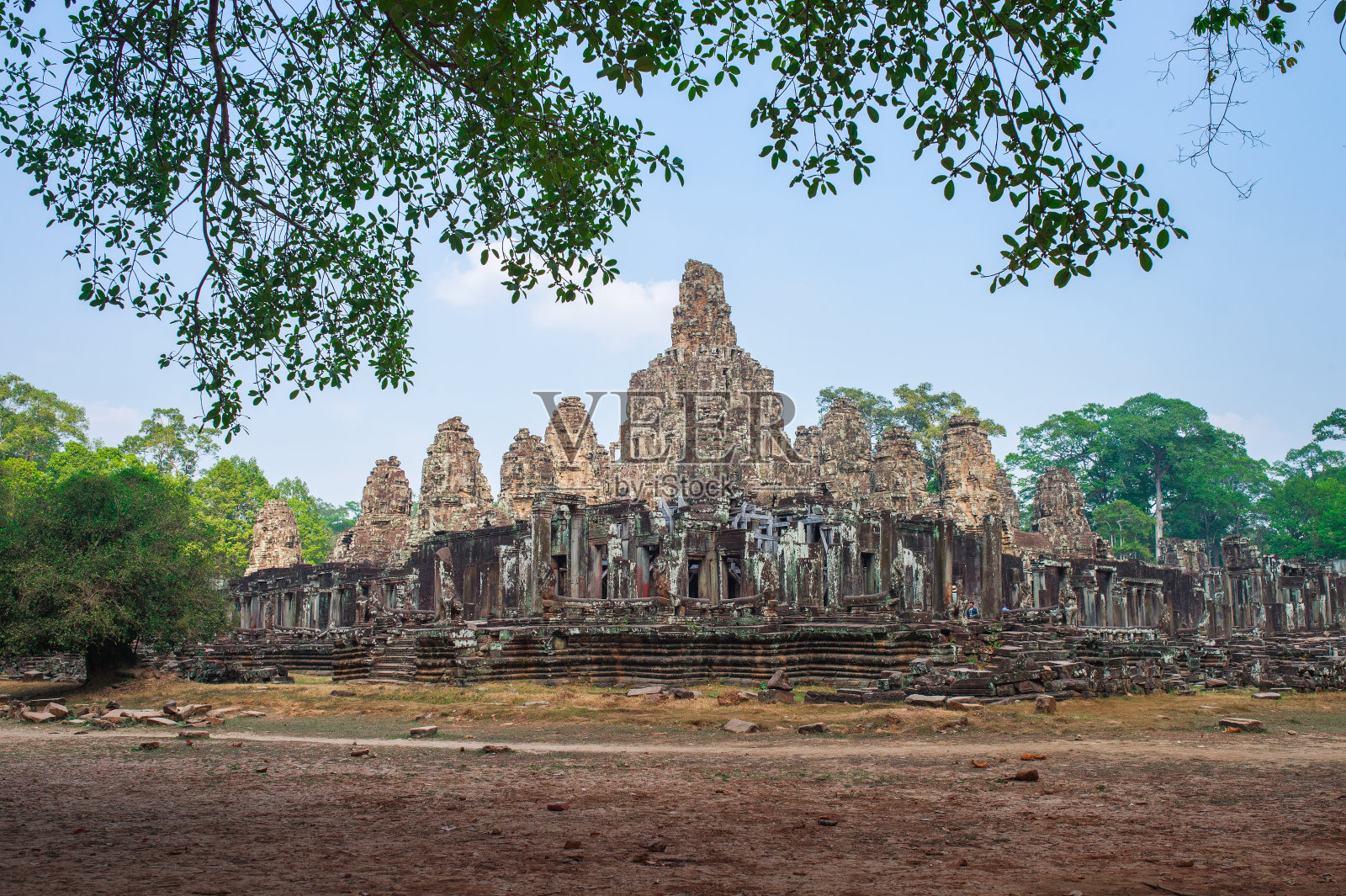吴哥通，暹粒，柬埔寨。照片摄影图片