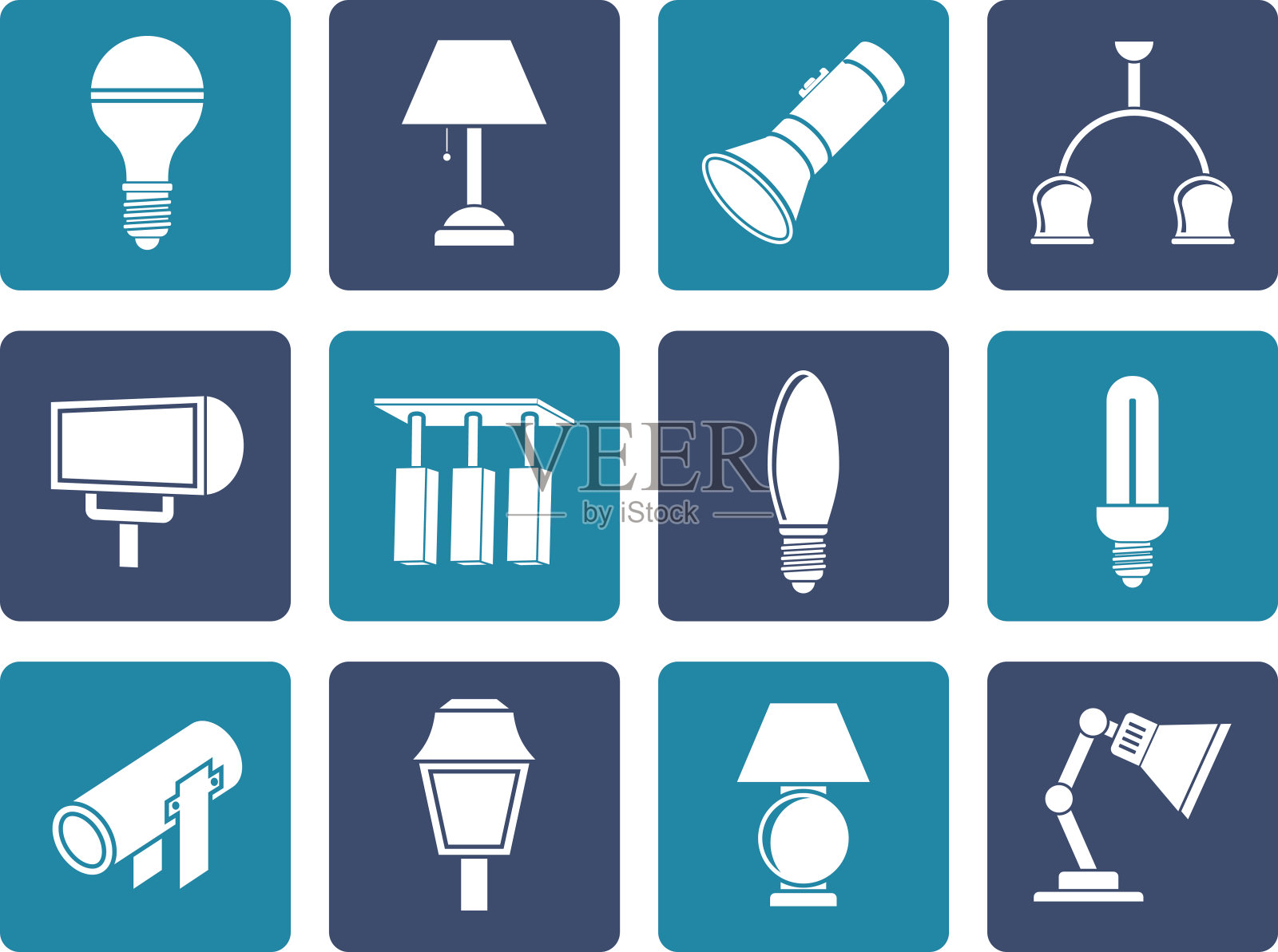 平异照明设备图标素材