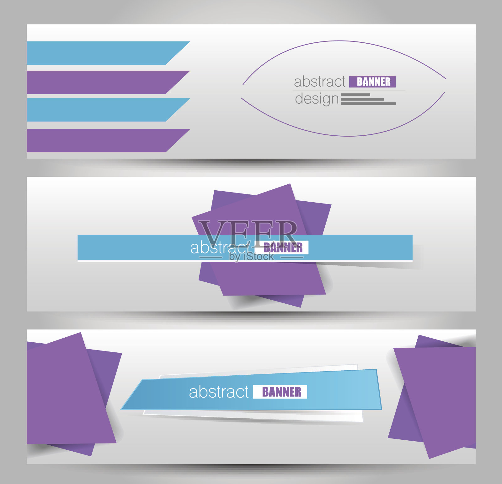 旗帜模板。设计的抽象背景。插画图片素材