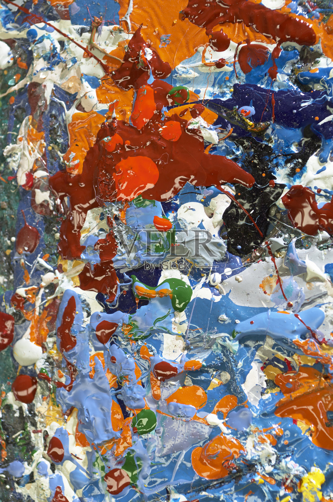 混合的油色，抽象的背景照片摄影图片