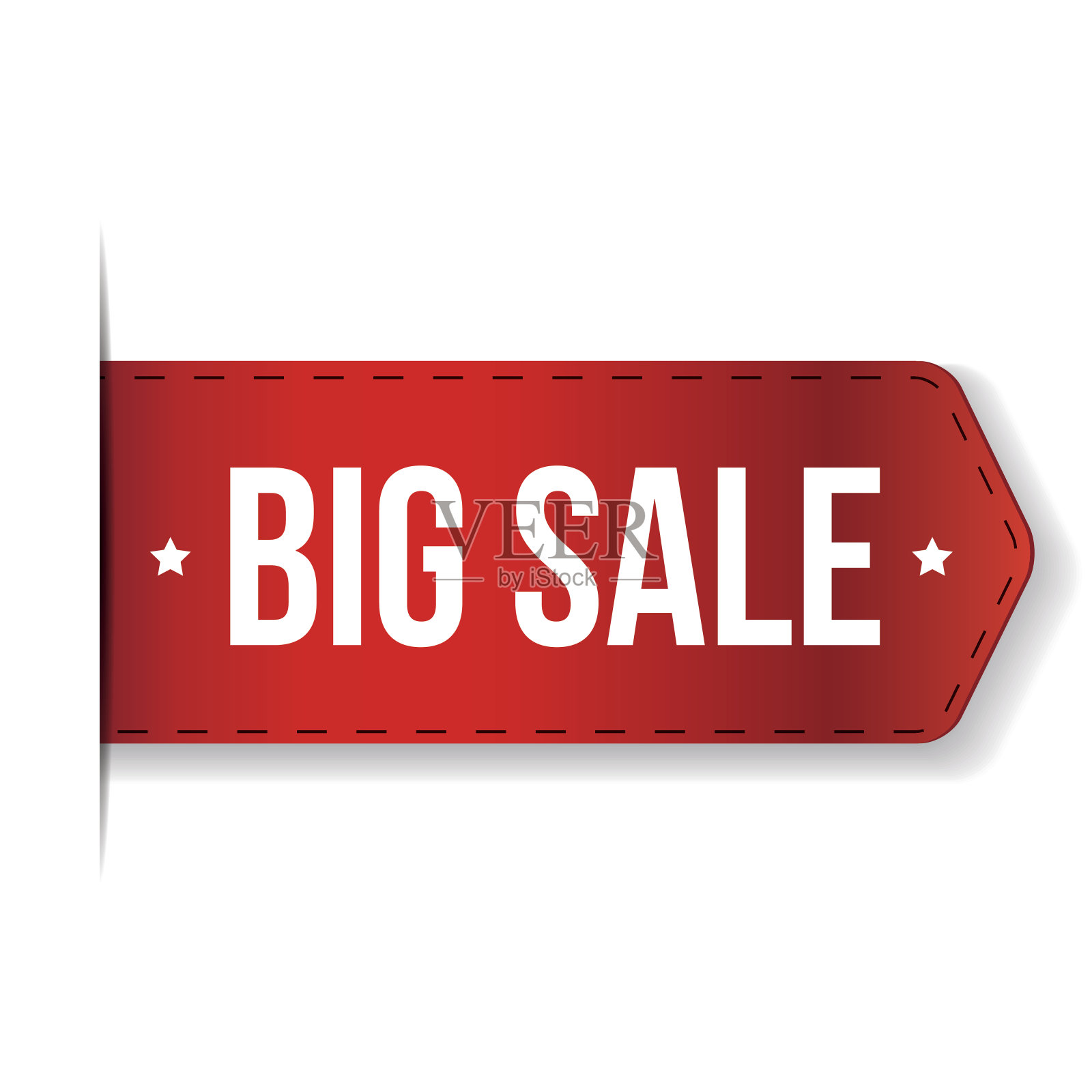 大减价横幅红丝带设计元素图片