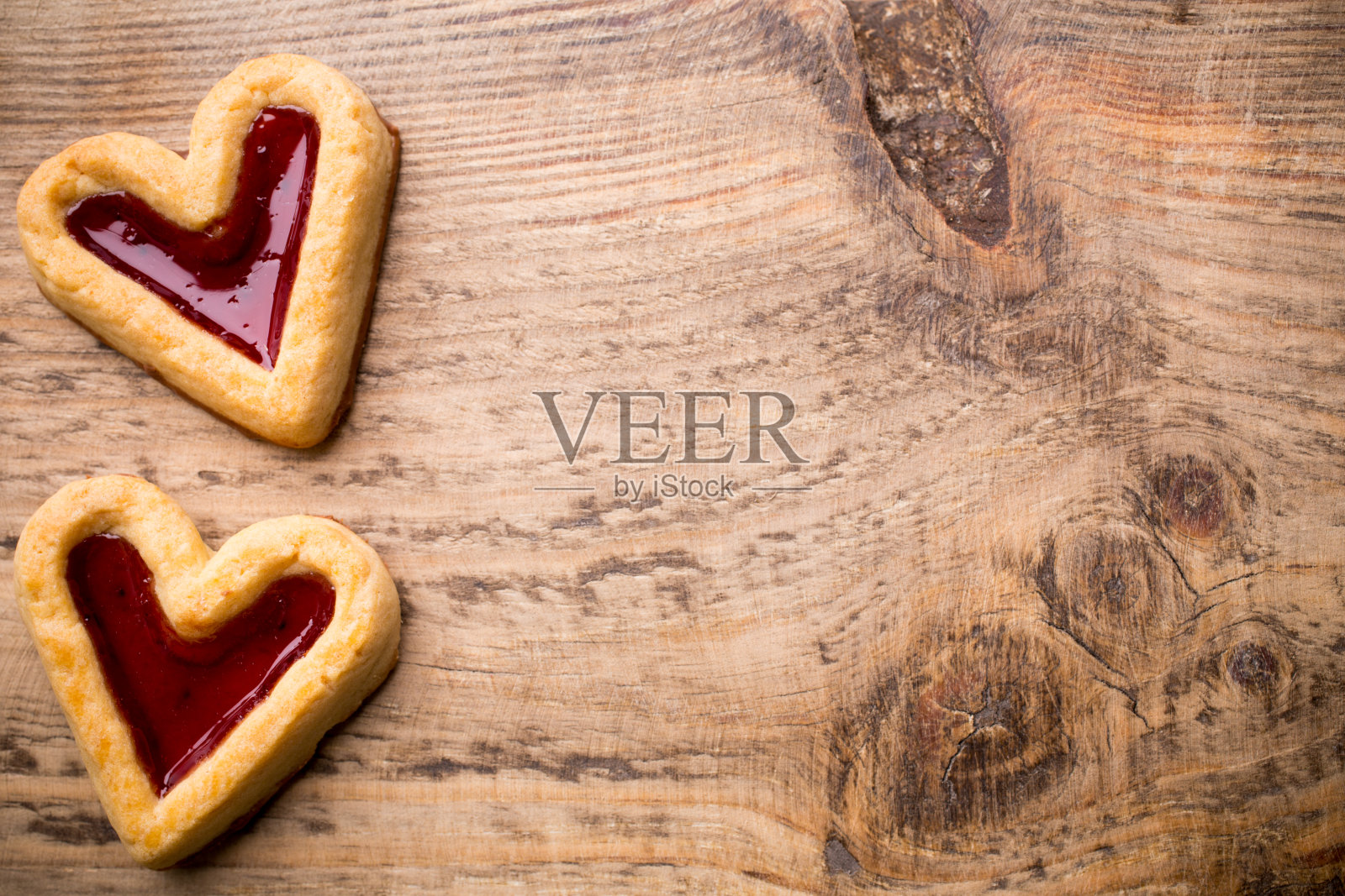 心脏饼干。照片摄影图片